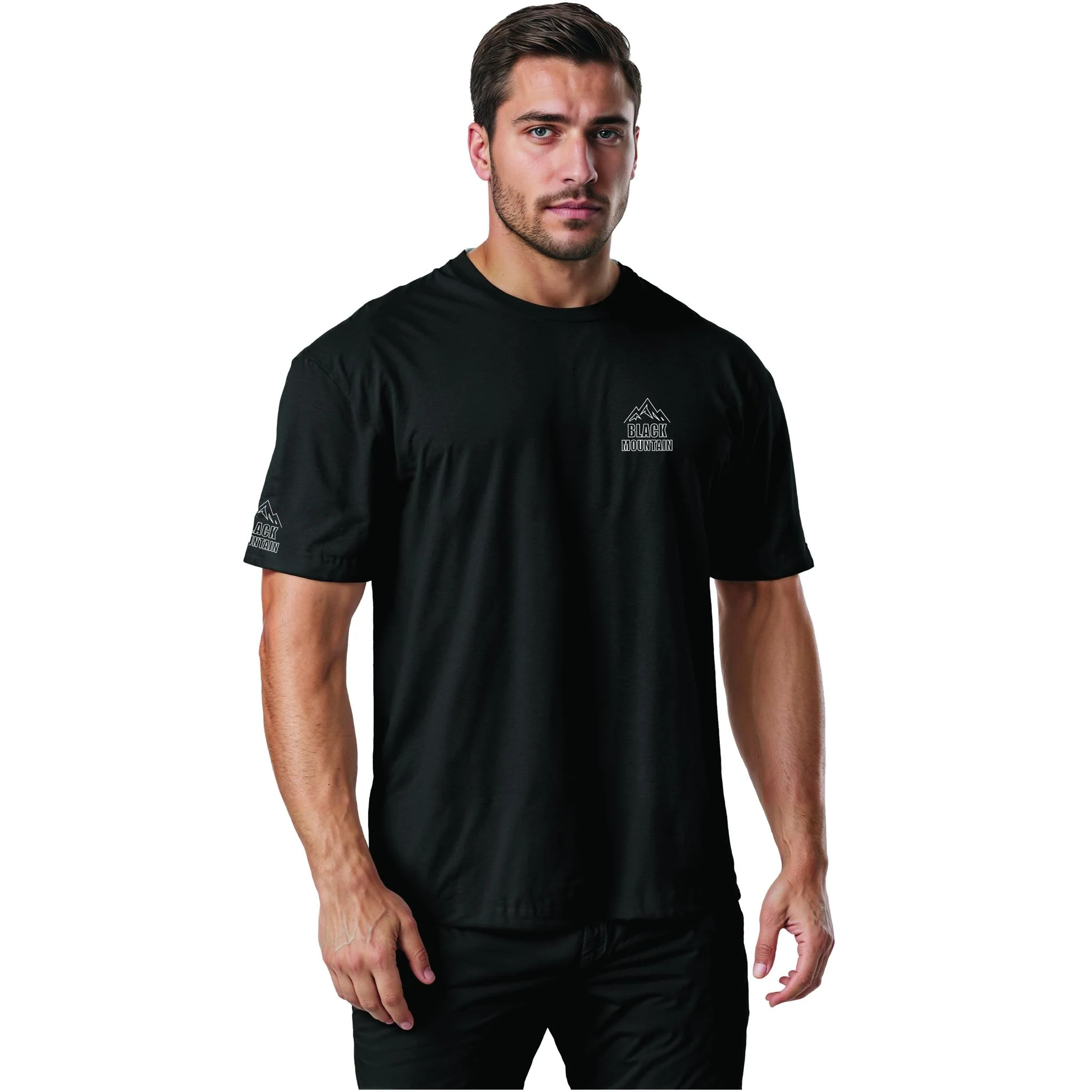 Black Mountain Shadow Trail Short Sleeve MTB Jersey Black - Image 3