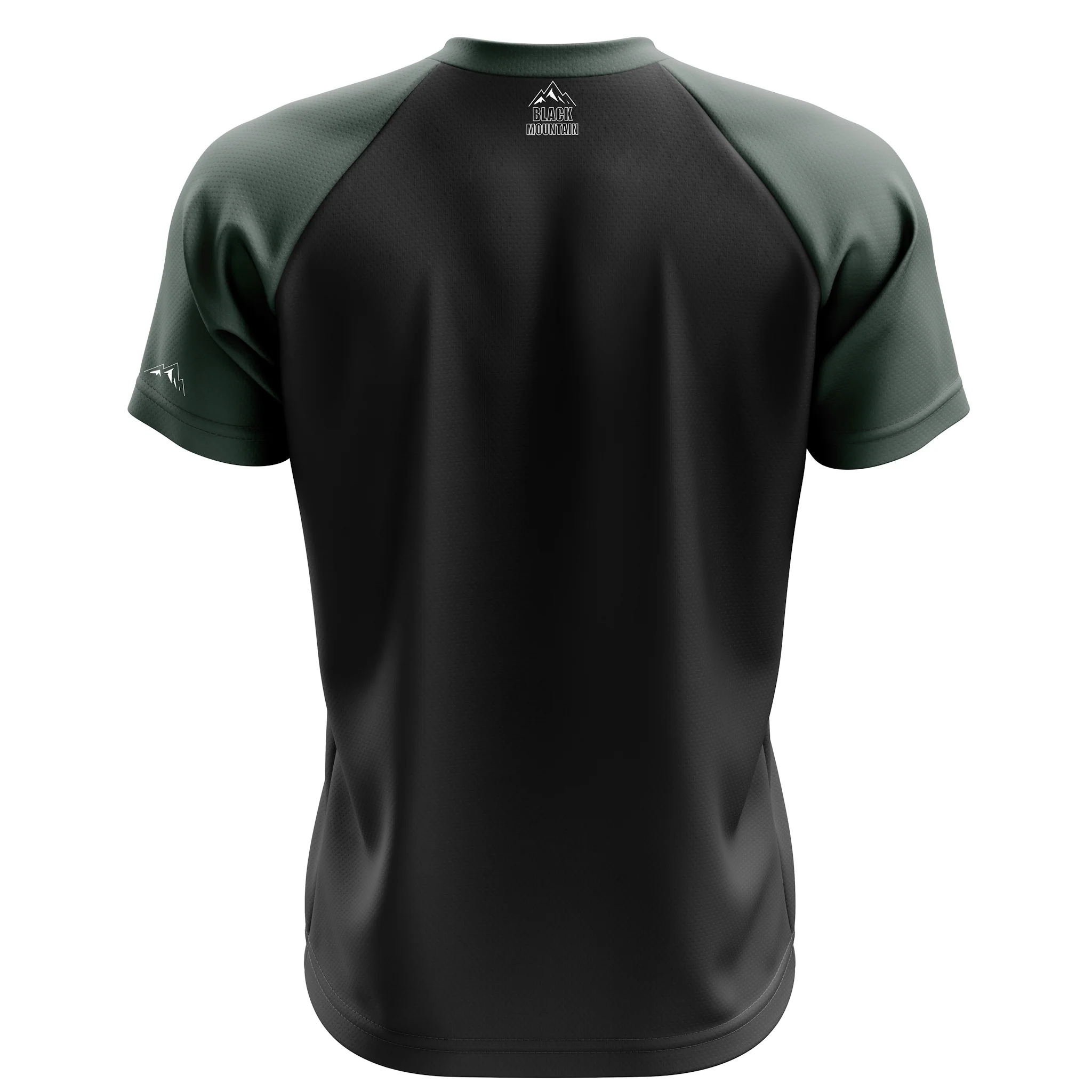 Black Mountain Shadow Trail Short Sleeve MTB Jersey Black/Forest - Image 2