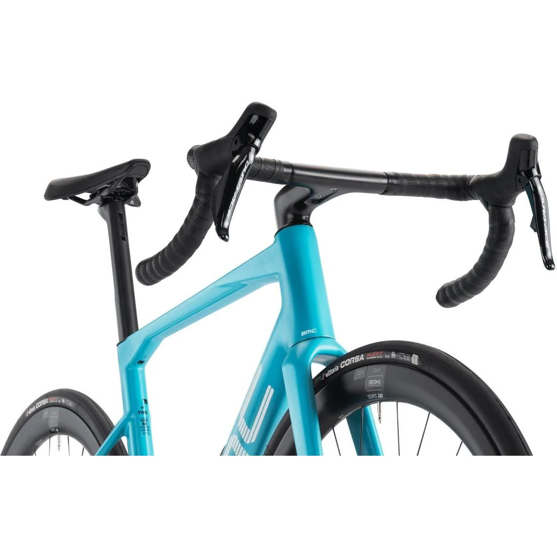 BMC RoadMachine 01 Two Road Bike Turquoise/White/Black - Image 3