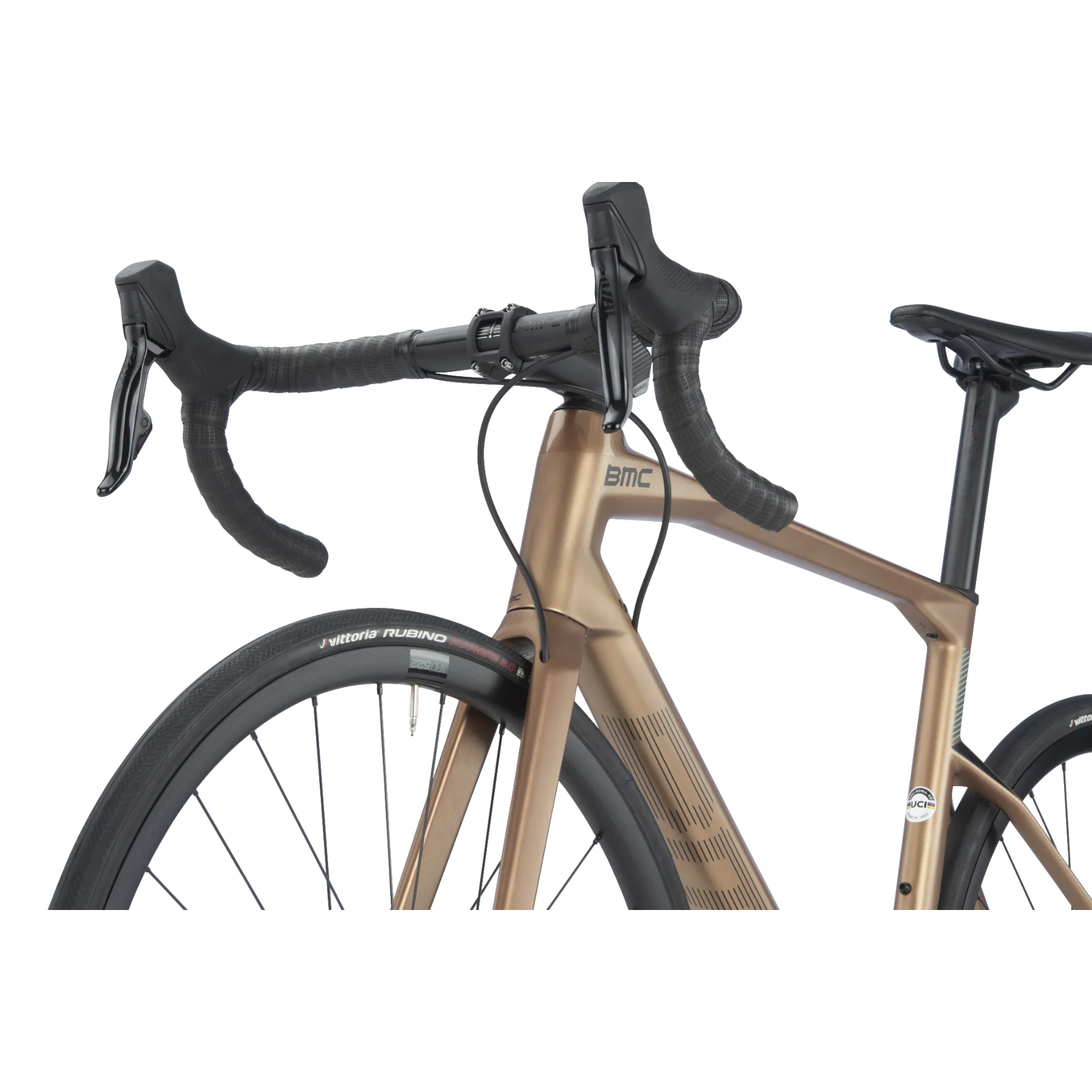BMC Roadmachine FOUR Road Bike Brown/Black/Turquoise - Image 8