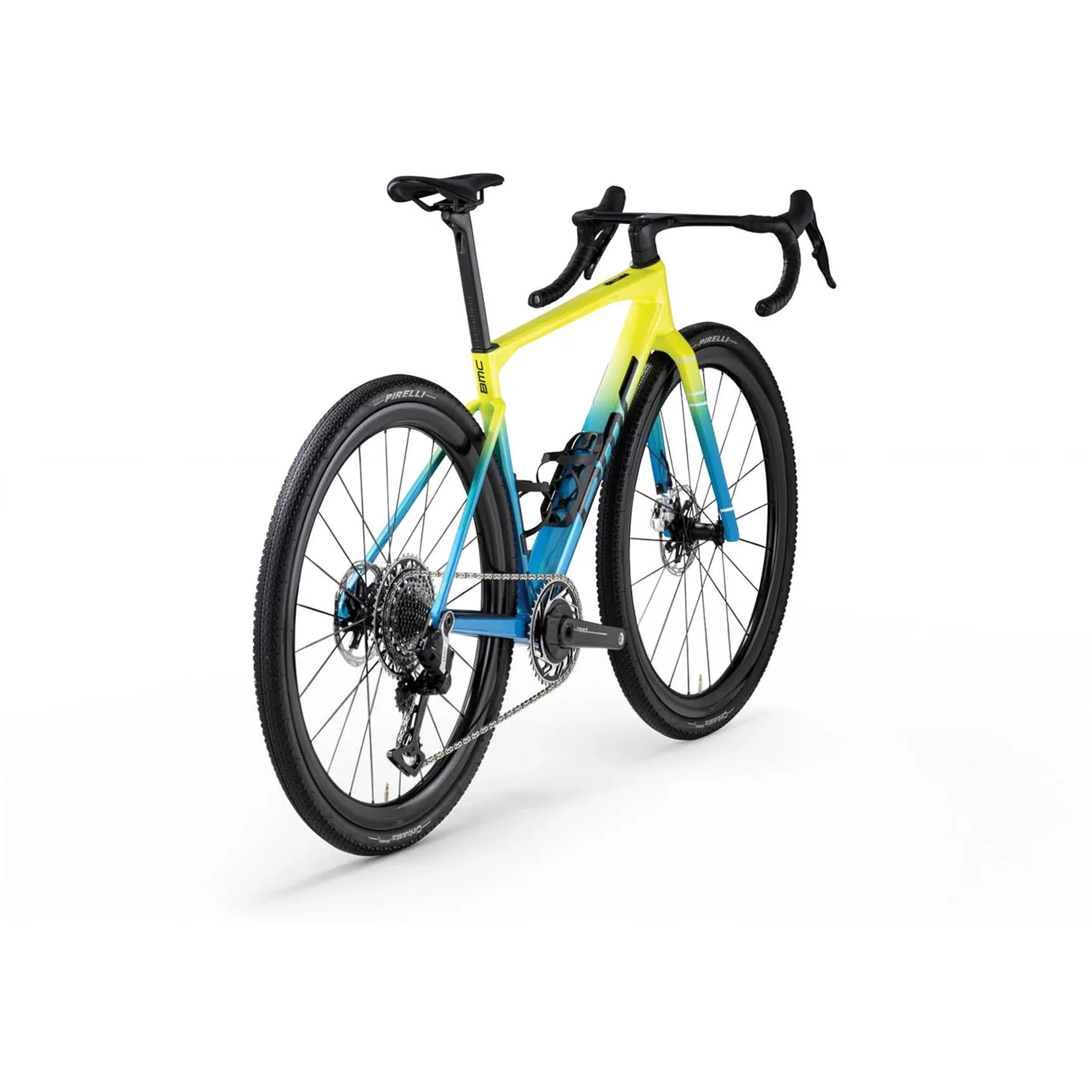 BMC Kaius 01 One Gravel Bike Acid Yellow/River Blue - Image 3