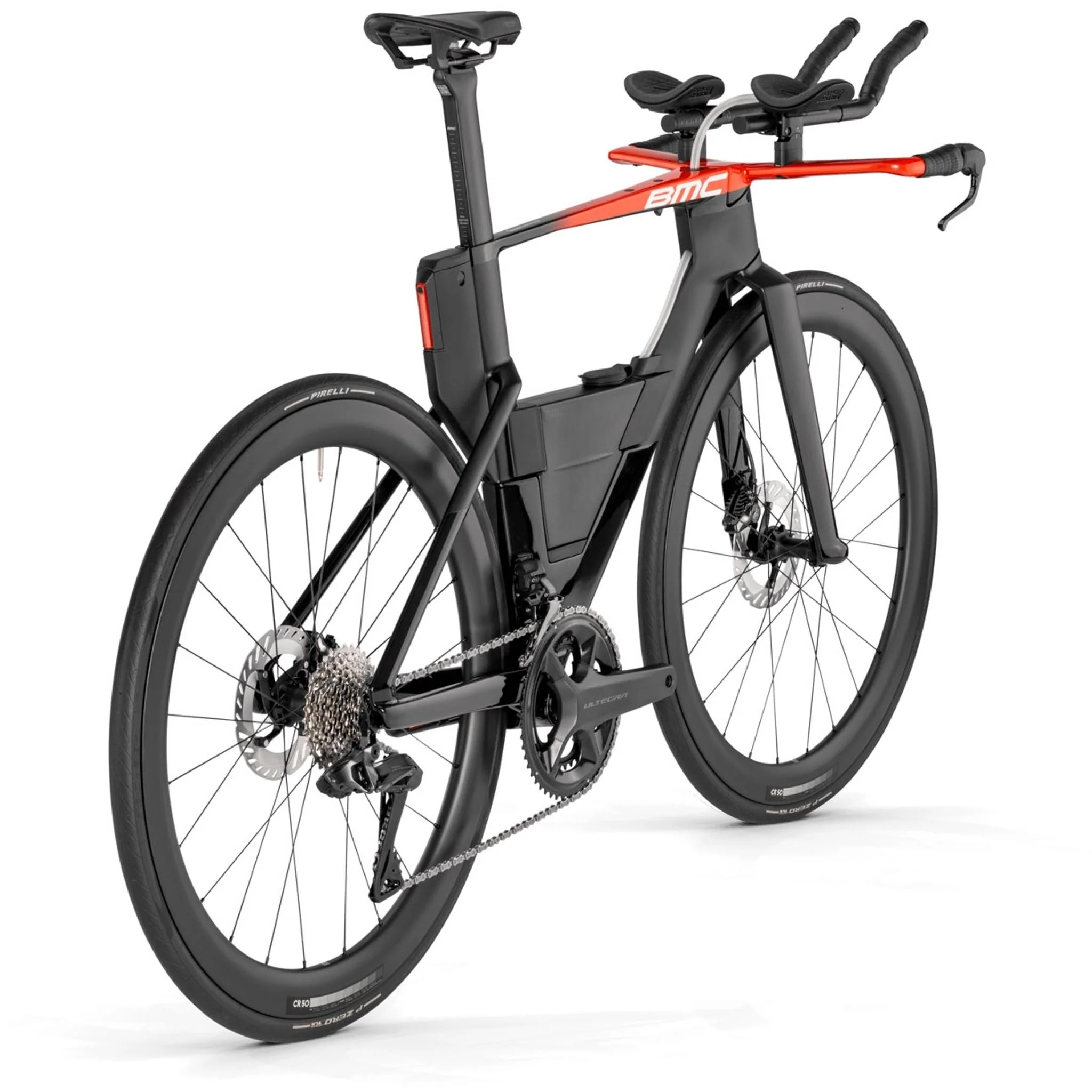 BMC Speedmachine 01 Three Triathlon Bike Carbon/Neon Red - Image 3