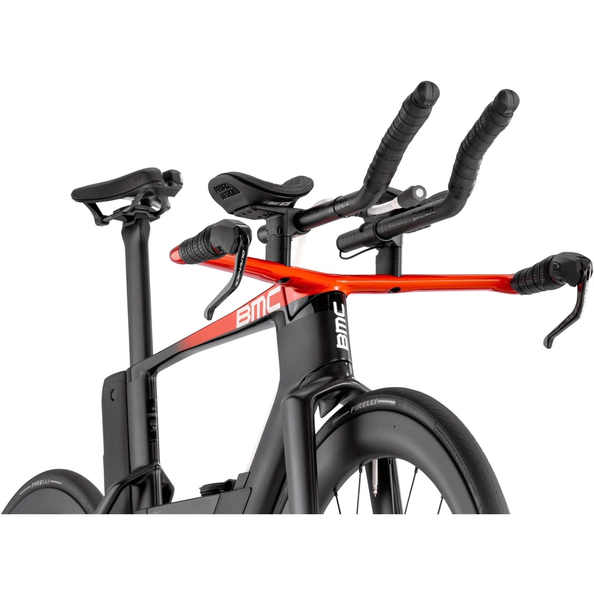 BMC Speedmachine 01 Three Triathlon Bike Carbon/Neon Red - Image 4