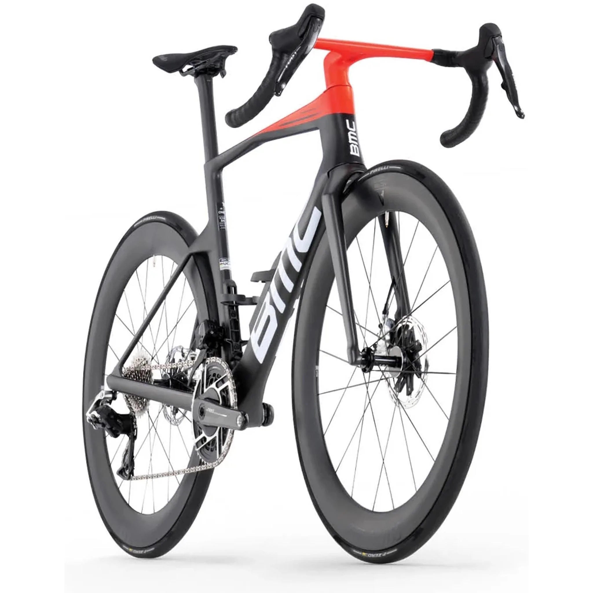 BMC Teammachine R 01 One Aero Road Bike Carbon/Neon Red - Image 2