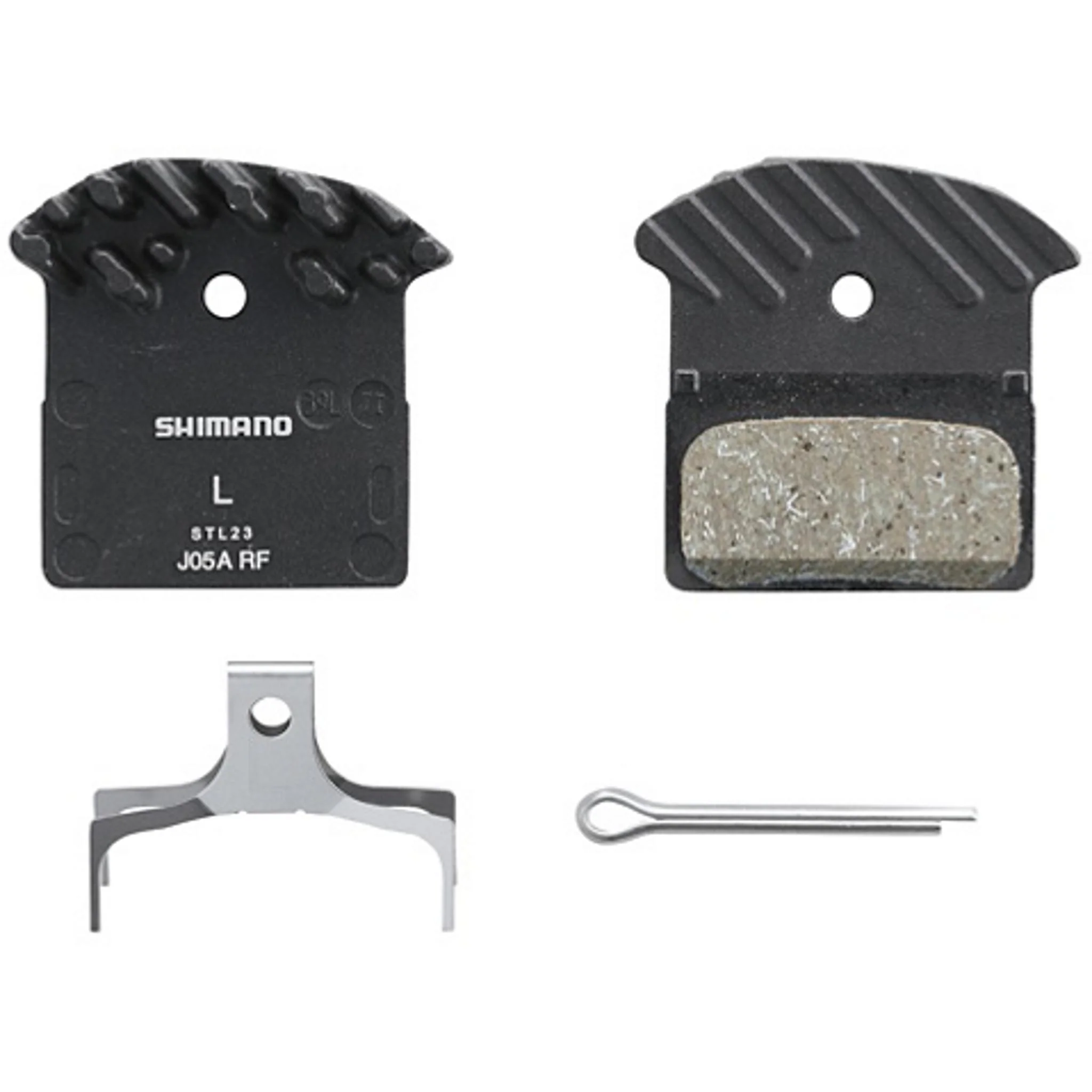 Shimano J05A-RF Finned Resin Disc Brake Pads - Image 2