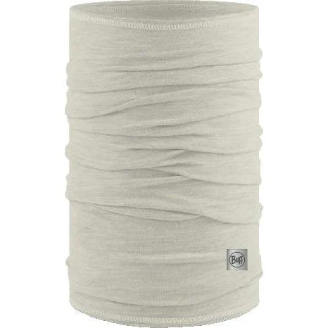 Buff Merino Lightweight Bike Multifunction Neck Warmer - Solid Cloud White UNI - Image 5
