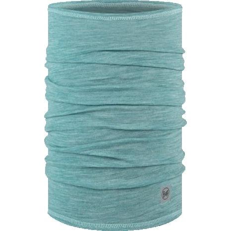 Buff Merino Lightweight Bike Multifunction Neck Warmer - Solid Pool Blue UNI - Image 4