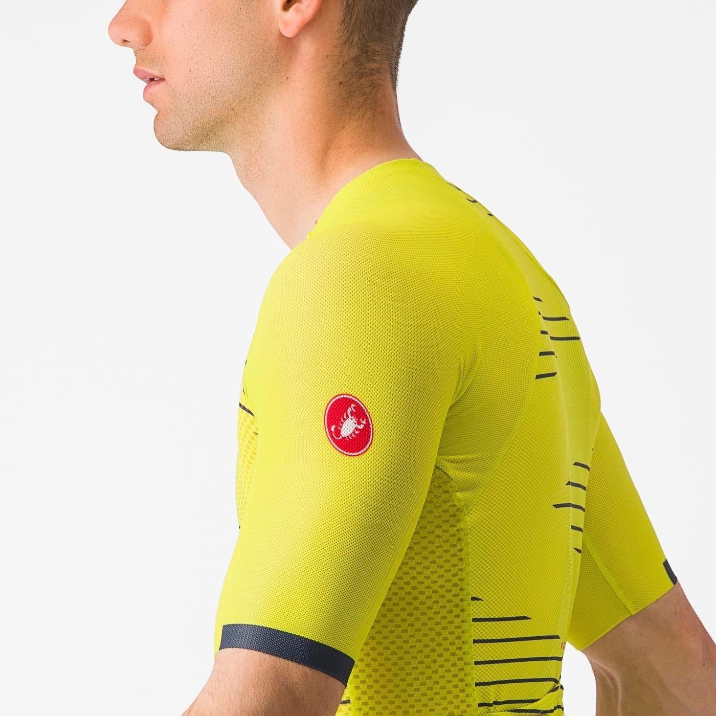 Castelli Climbers 4.0 Short Sleeve Jersey Sulphur/Twilight Blue - Image 3