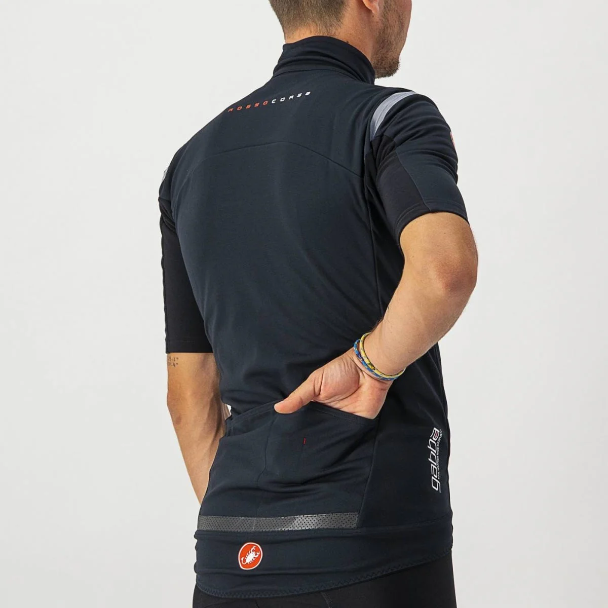 Castelli Gabba Rosso Corsa Jersey Light Black - Image 3