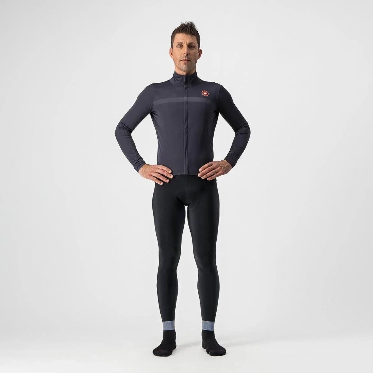 Castelli Goccia Jacket Dark Grey - Image 6