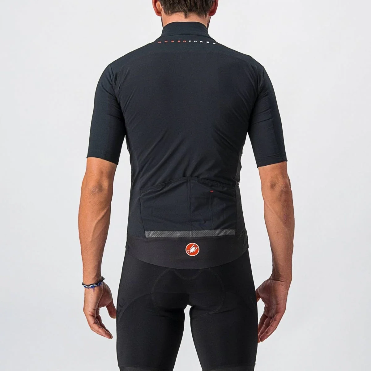 Castelli Perfetto Rosso Corsa Light Jersey Light Black - Image 2