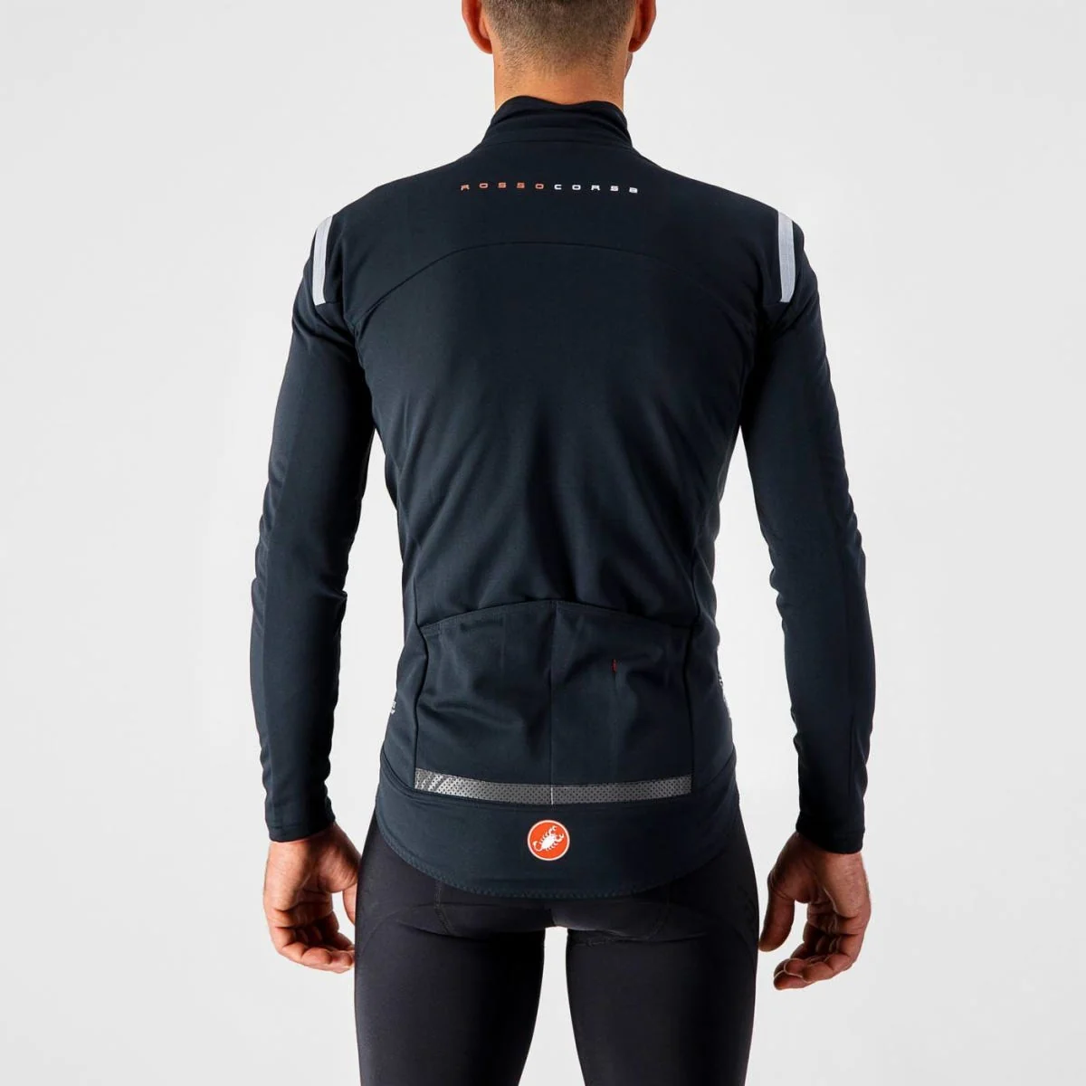 Castelli Perfetto Rosso Corsa LS Jersey Light Black - Image 2