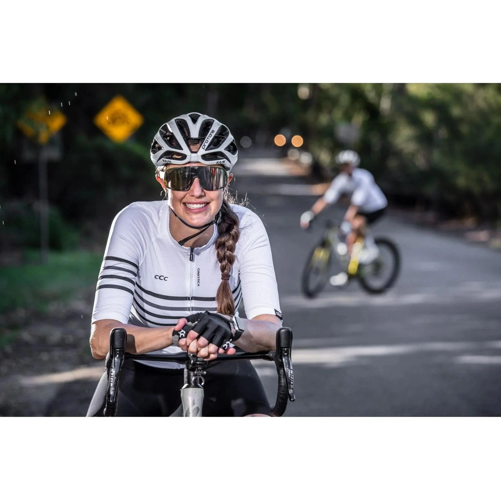Cinettica Breakaway II Short Sleeve Road Jersey White - Image 3