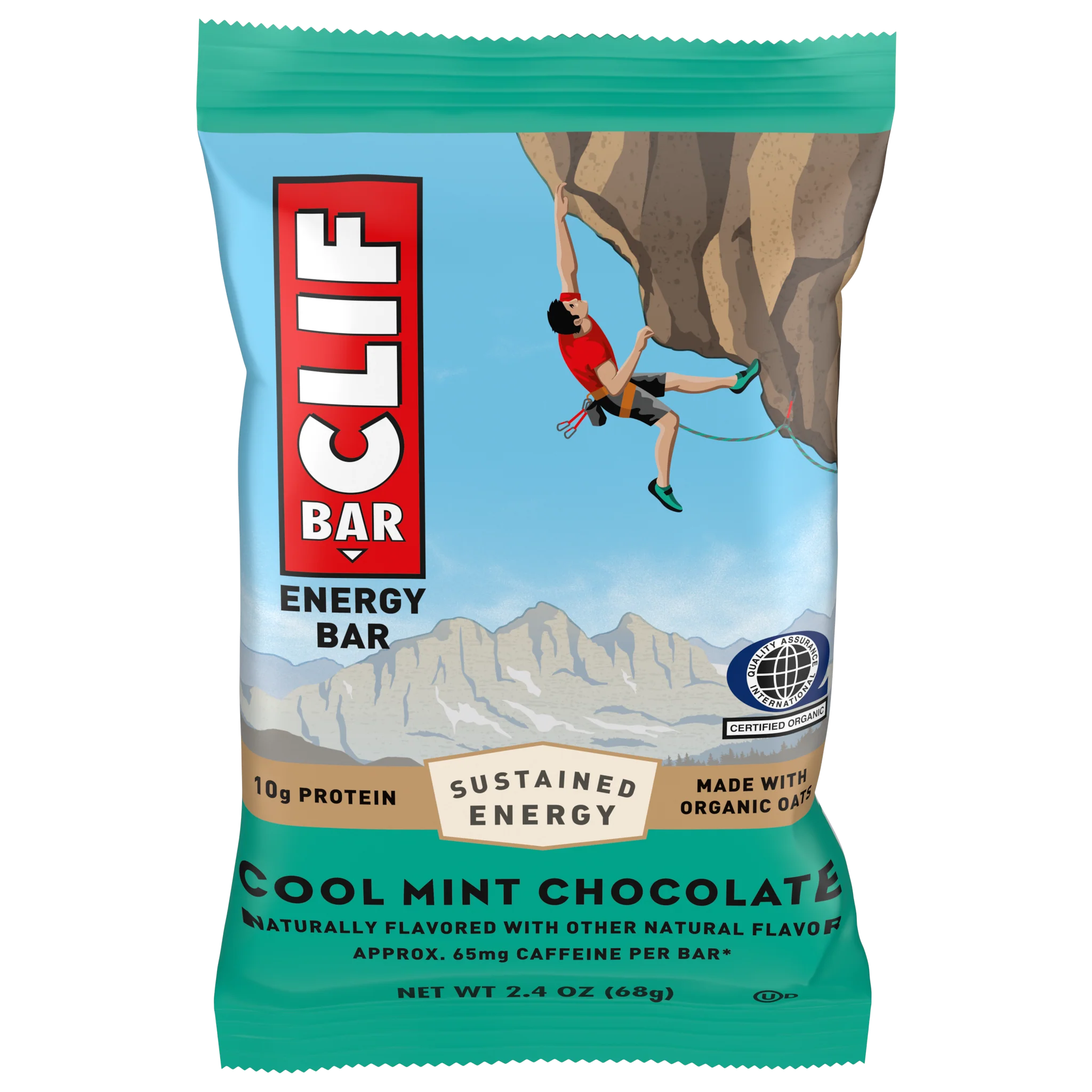 Clif Cool Mint Energy Bar (Caffeinated) (Box of 12)