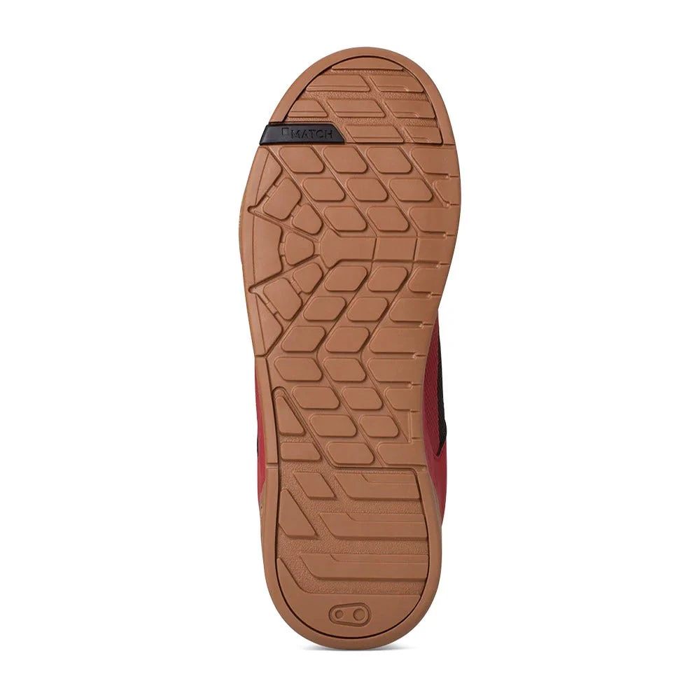 Crankbrothers Stamp Lace Flat MTB Shoes Red/Pump For Peace - Image 3