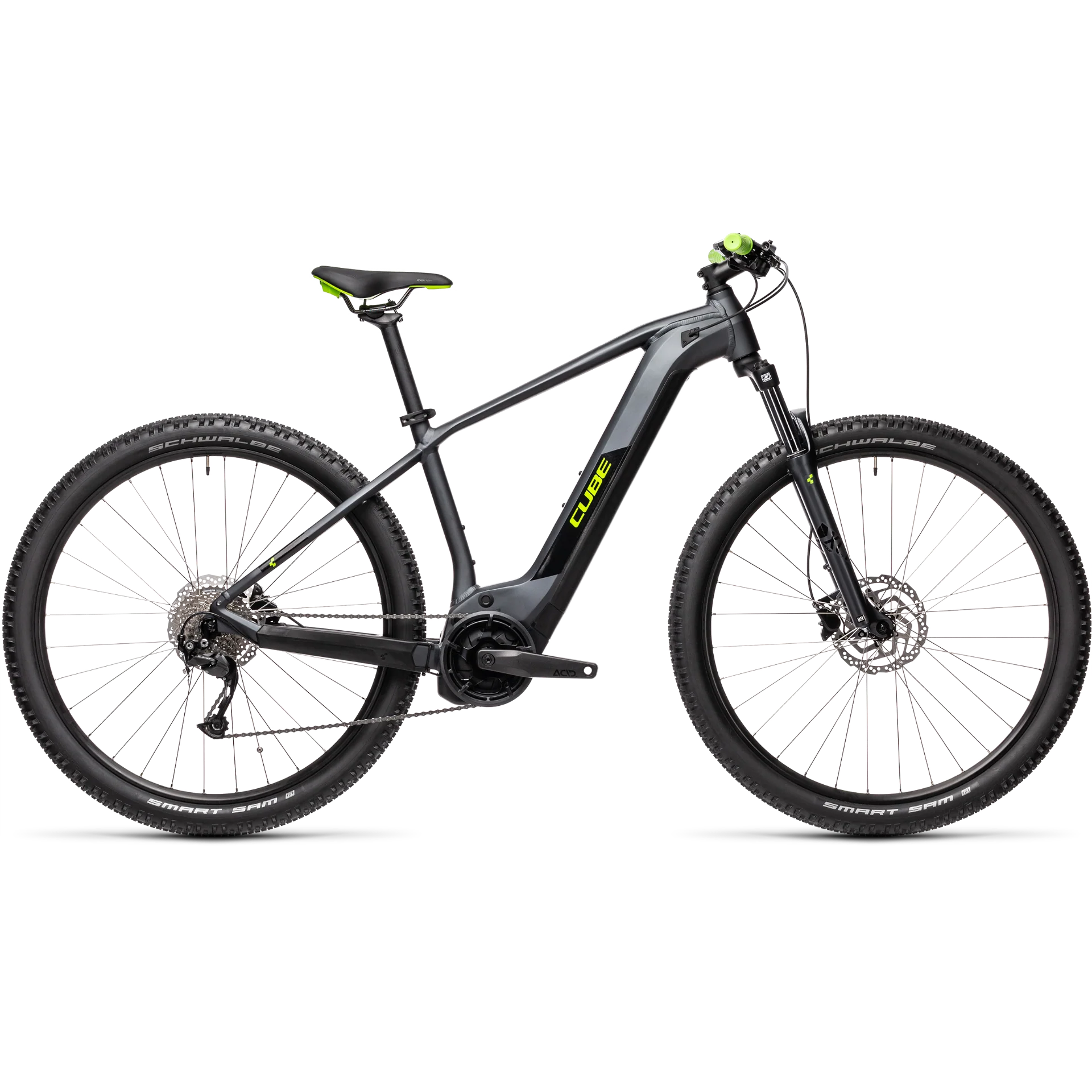 Cube Reaction Hybrid Performance 400 Electric Mountain Bike Iridium/Green (2021)