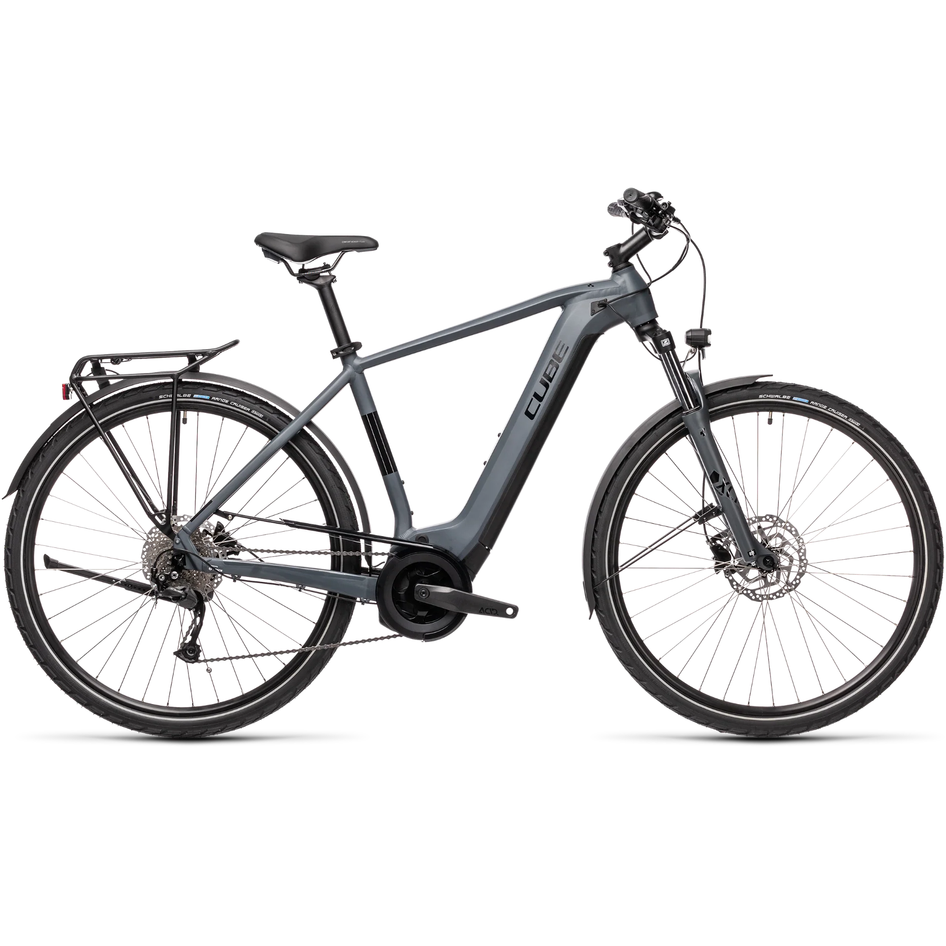 Cube Touring Hybrid ONE 500 Electric Hybrid Bike Grey/Black