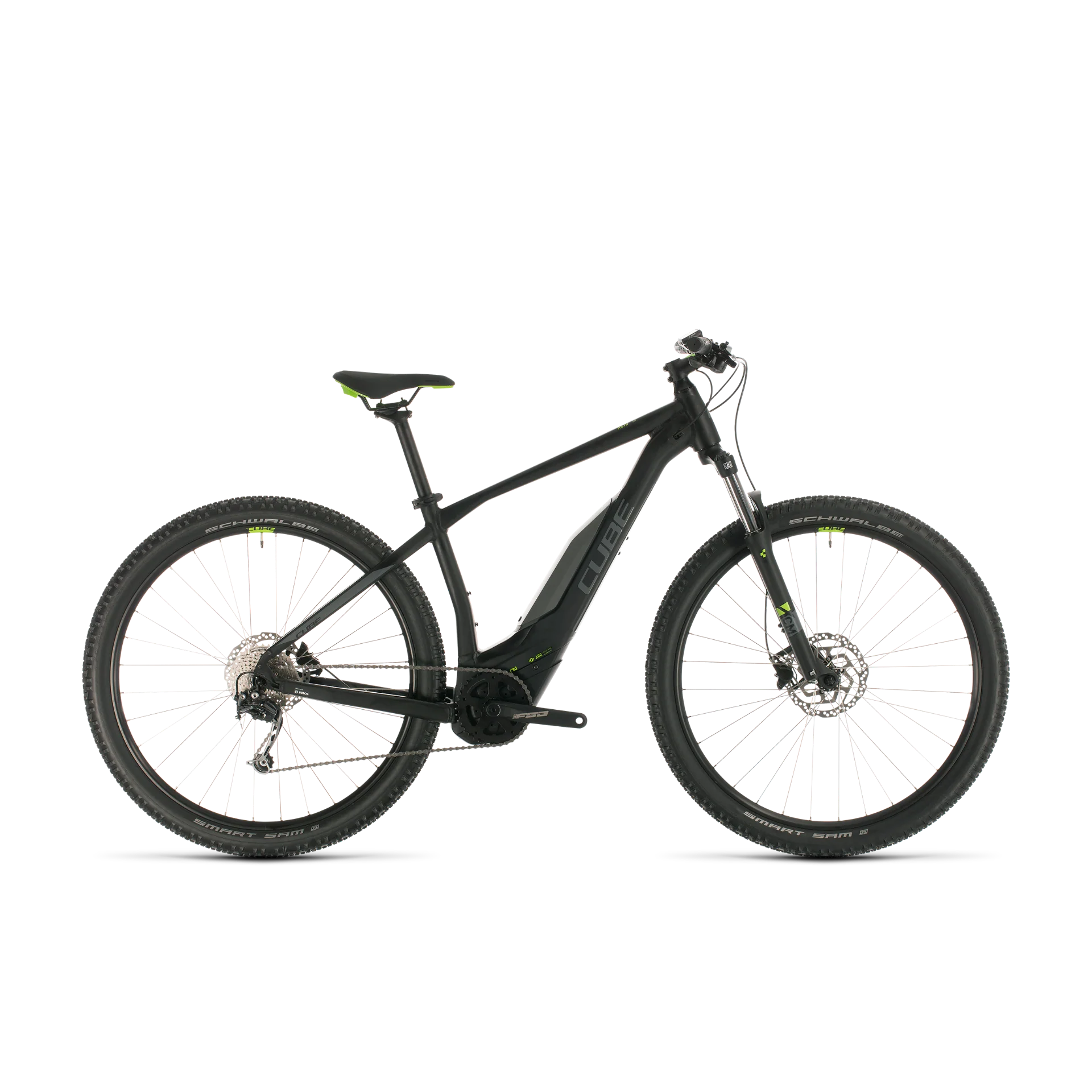 Cube Acid Hybrid ONE 400 Electric Hybrid Bike Black/Green (2020)