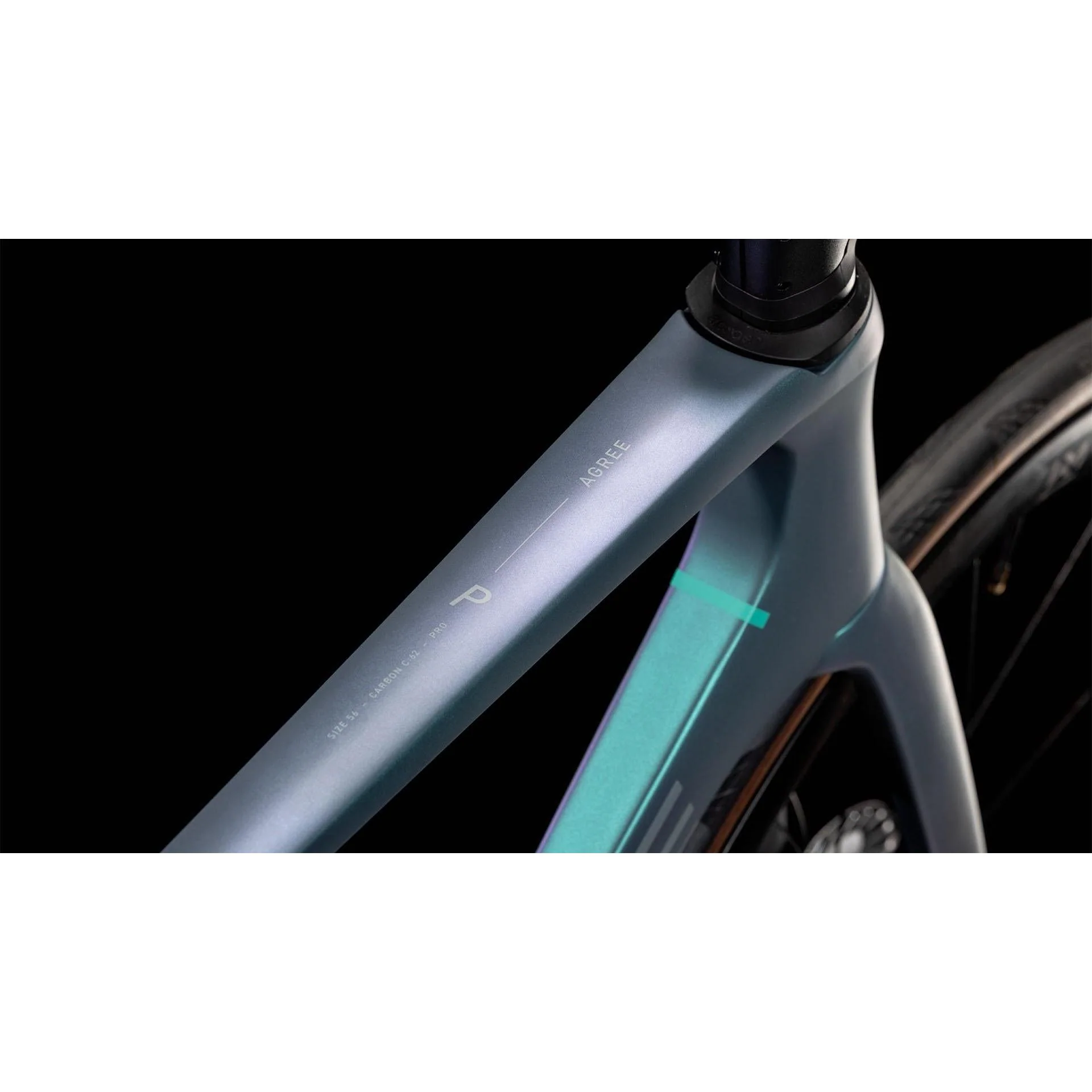 Cube Agree C62 Pro Road Race Bike Polarlight'n'Aquagreen - Image 3