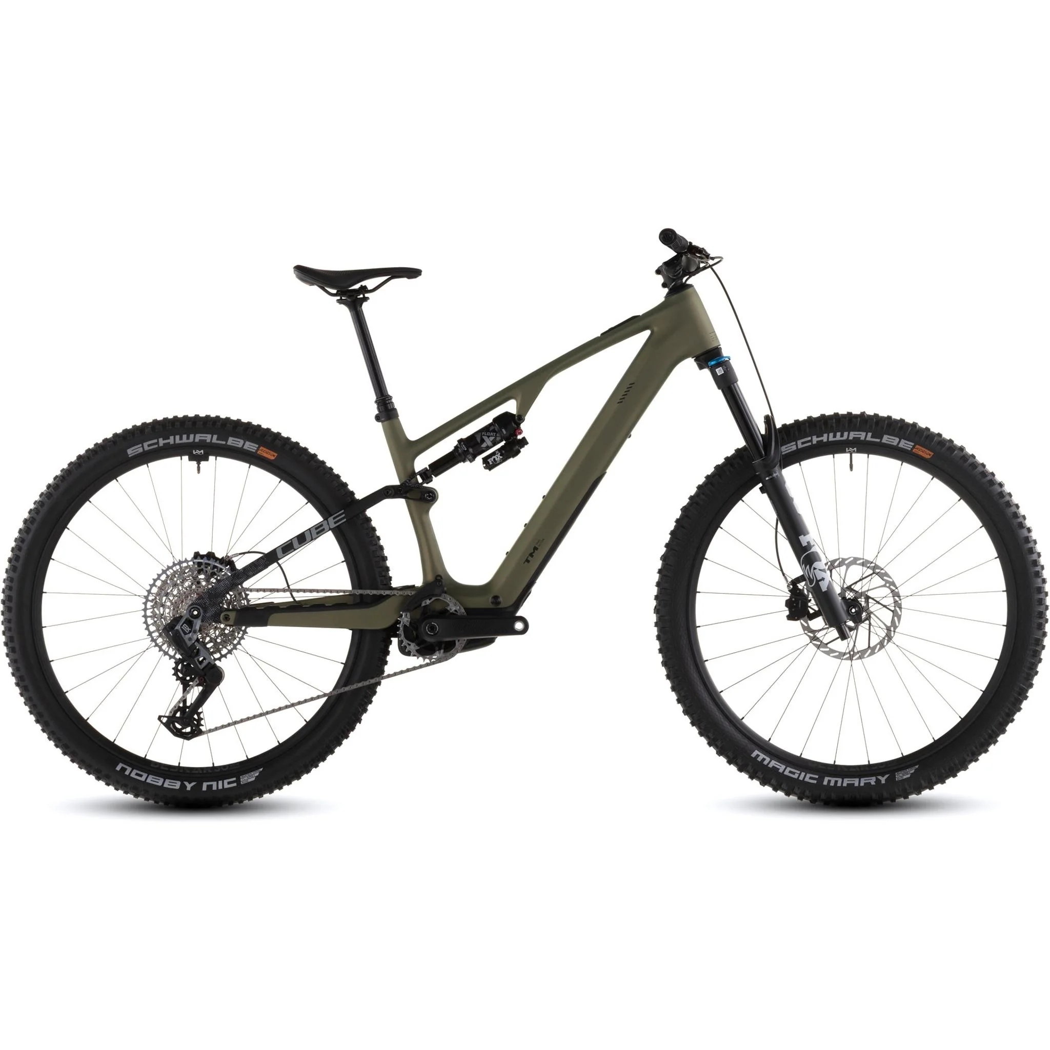 Cube AMS Hybrid ONE44 C:68X TM 400X Electric Trail Bike Reedgreen'n'Matrix