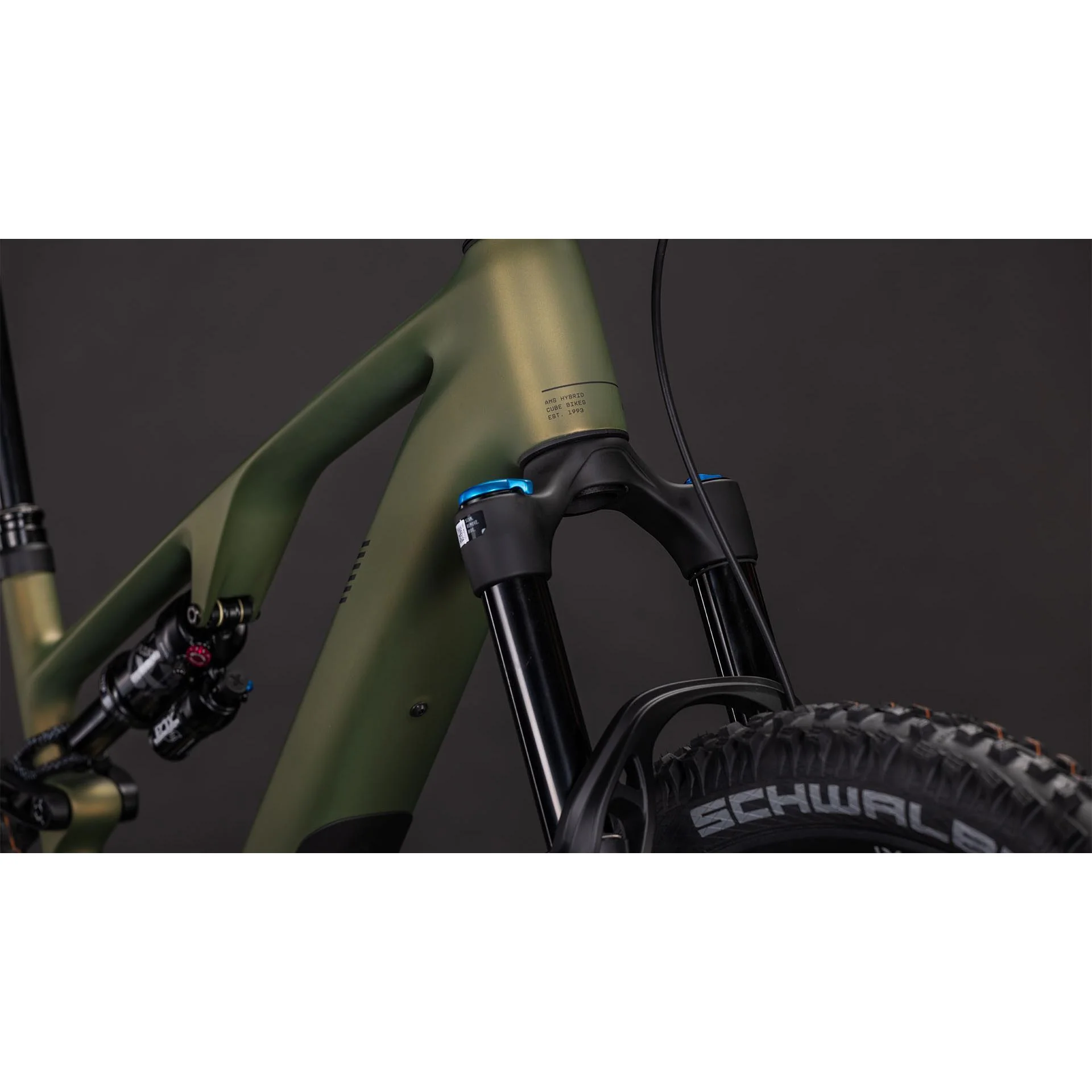 Cube AMS Hybrid ONE44 C:68X TM 400X Electric Trail Bike Reedgreen'n'Matrix - Image 3
