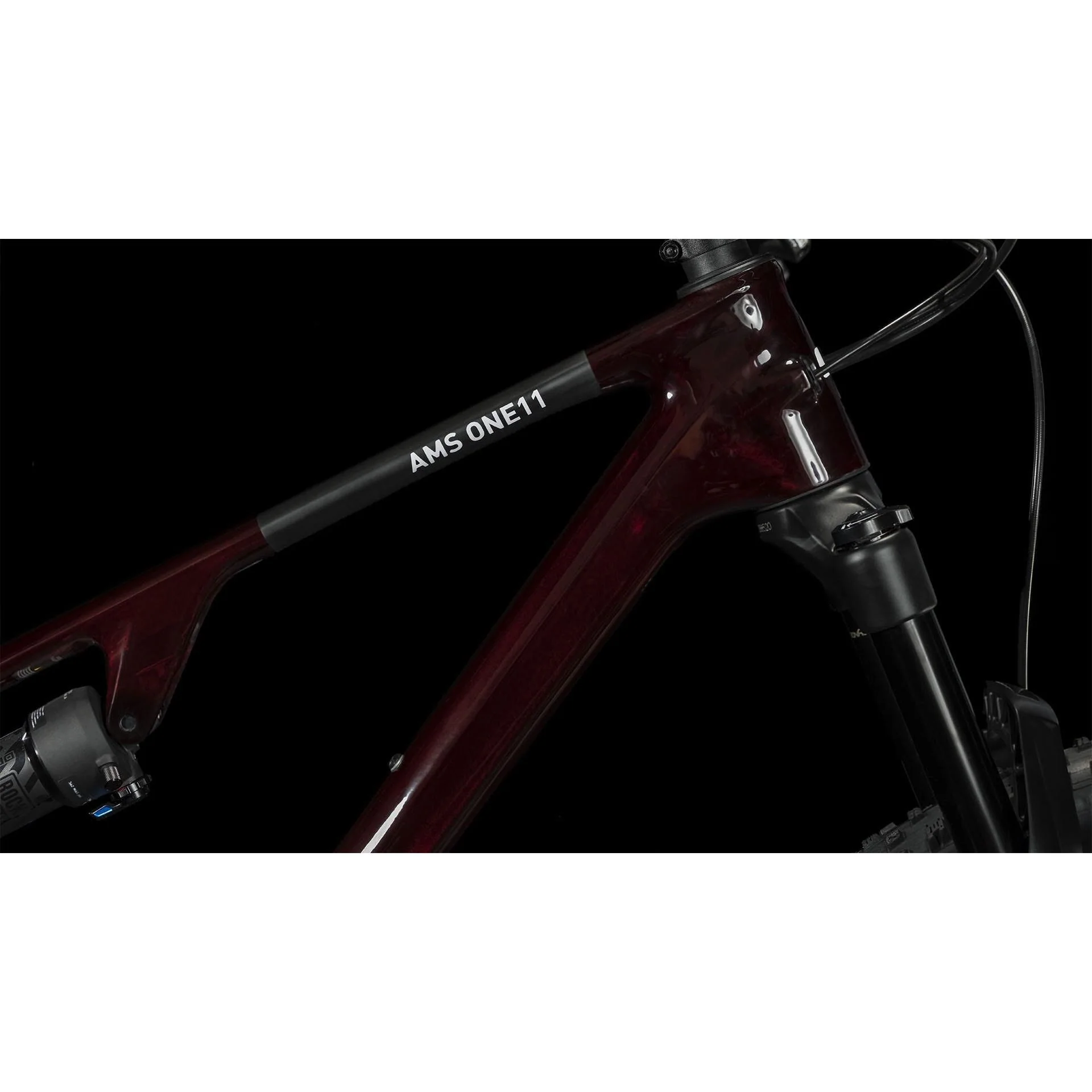Cube AMS ONE11 C:68X Pro 29'' Dual Suspension Mountain Bike Liquid Red n Carbon - Image 4