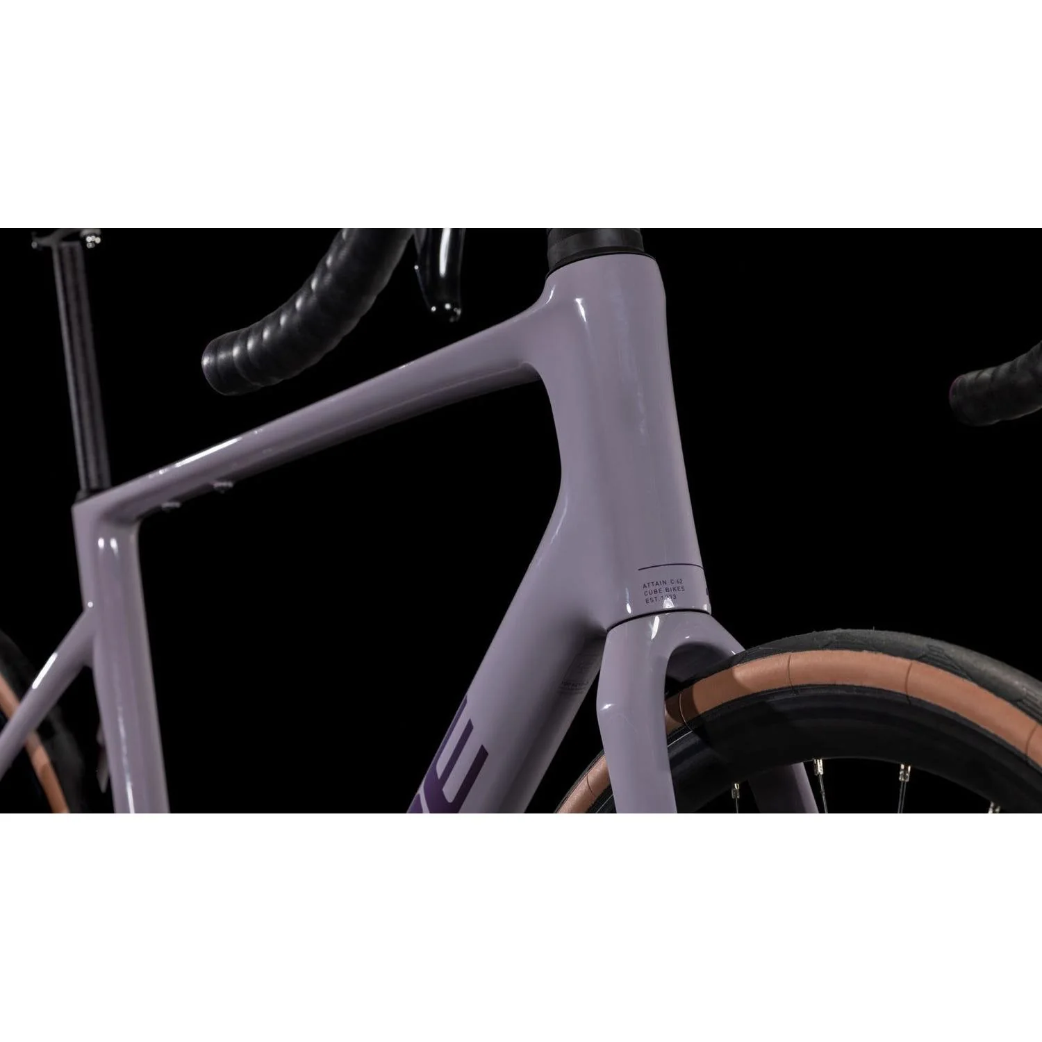 Cube Attain C:62 Race Road Bike Plumgrey'n'Brink - Image 5