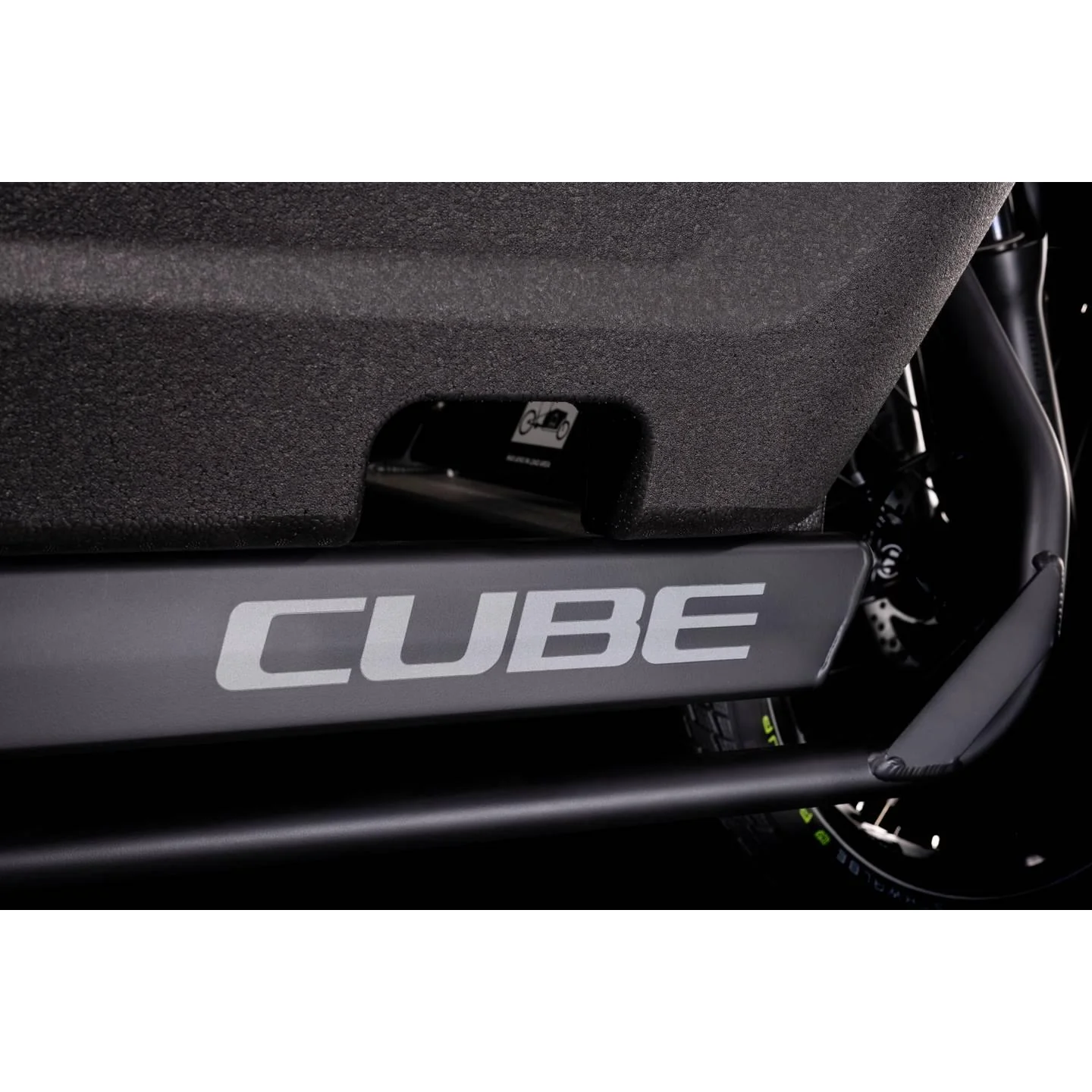 Cube Cargo Sport Hybrid 500 Electric Cargo Bike Flash Grey/Black - Image 2