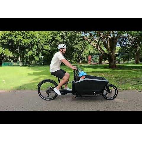 Cube Cargo Sport Hybrid 500 Electric Cargo Bike Flash White/Black - Image 12