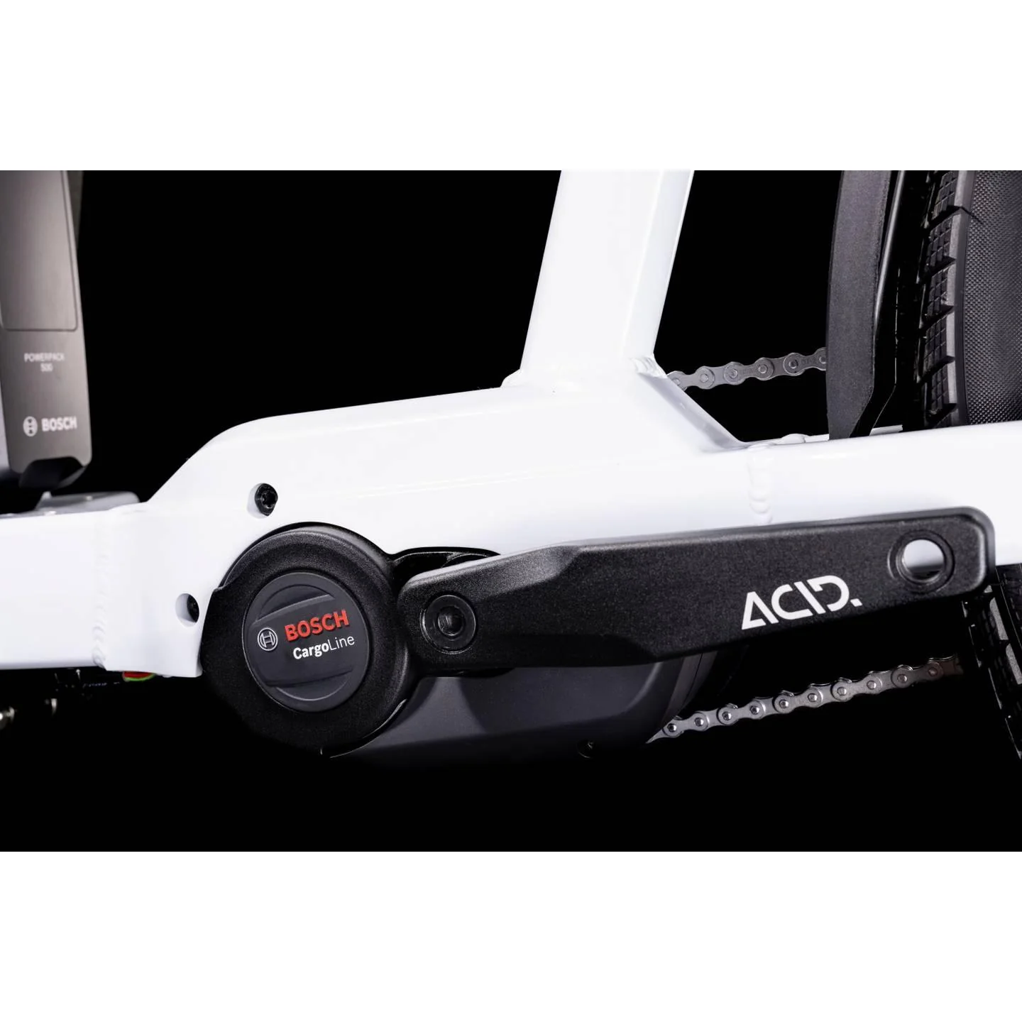 Cube Cargo Sport Hybrid 500 Electric Cargo Bike Flash White/Black - Image 2