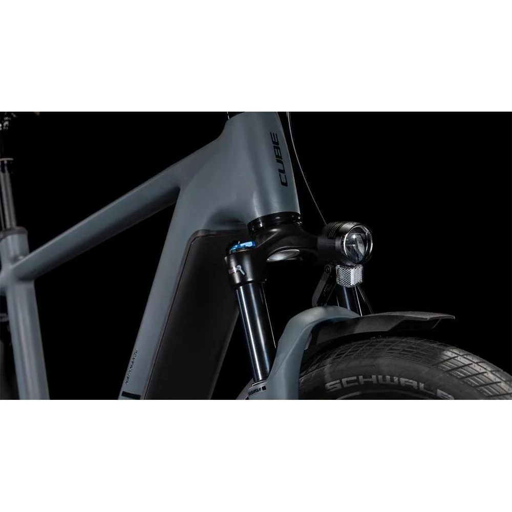 Cube Kathmandu Hybrid ONE 800 Electric Hybrid Bike Shadowgrey'n'Black - Image 7