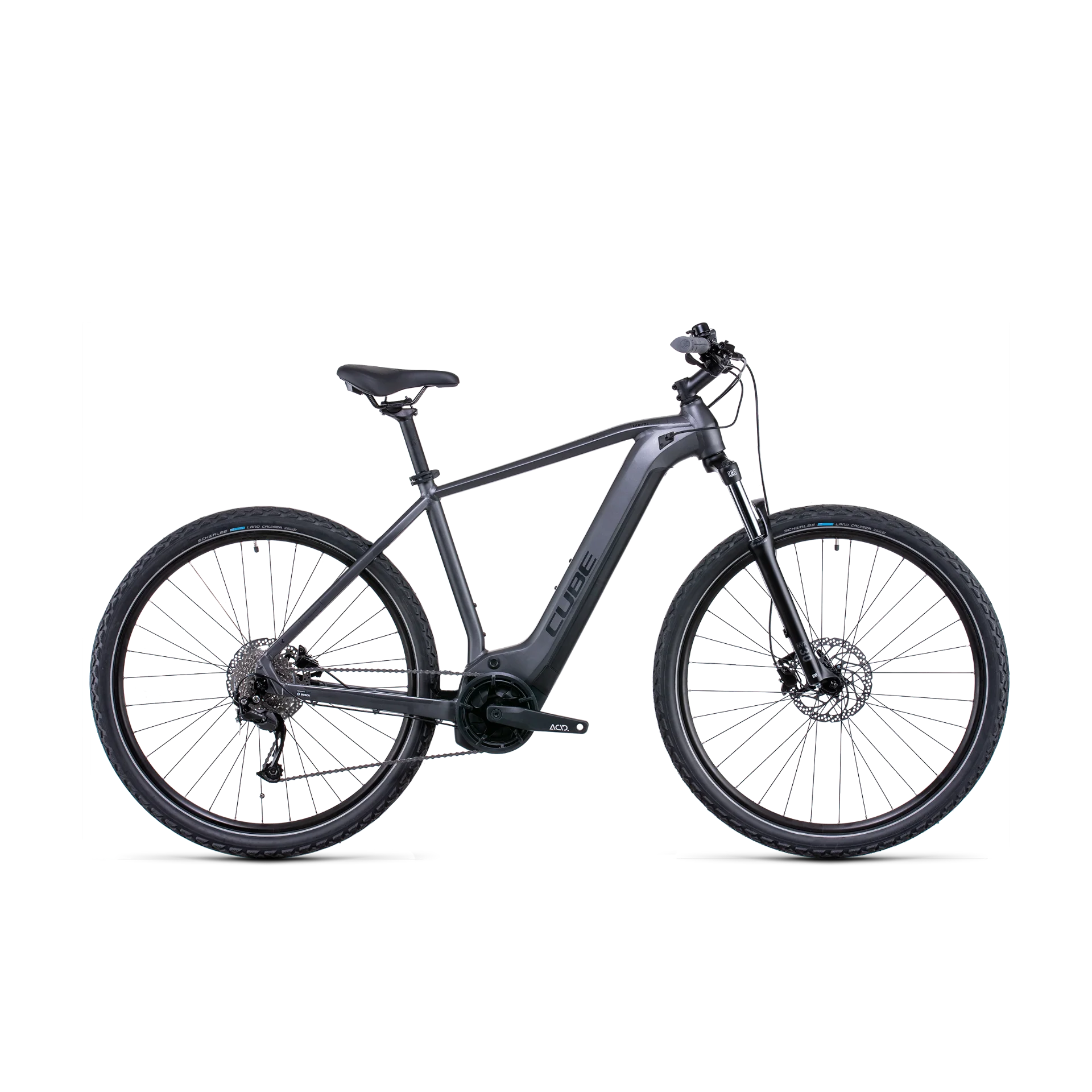 Cube Nuride Hybrid Performance 400 Electric Hybrid Bike Graphite/Black (2022)