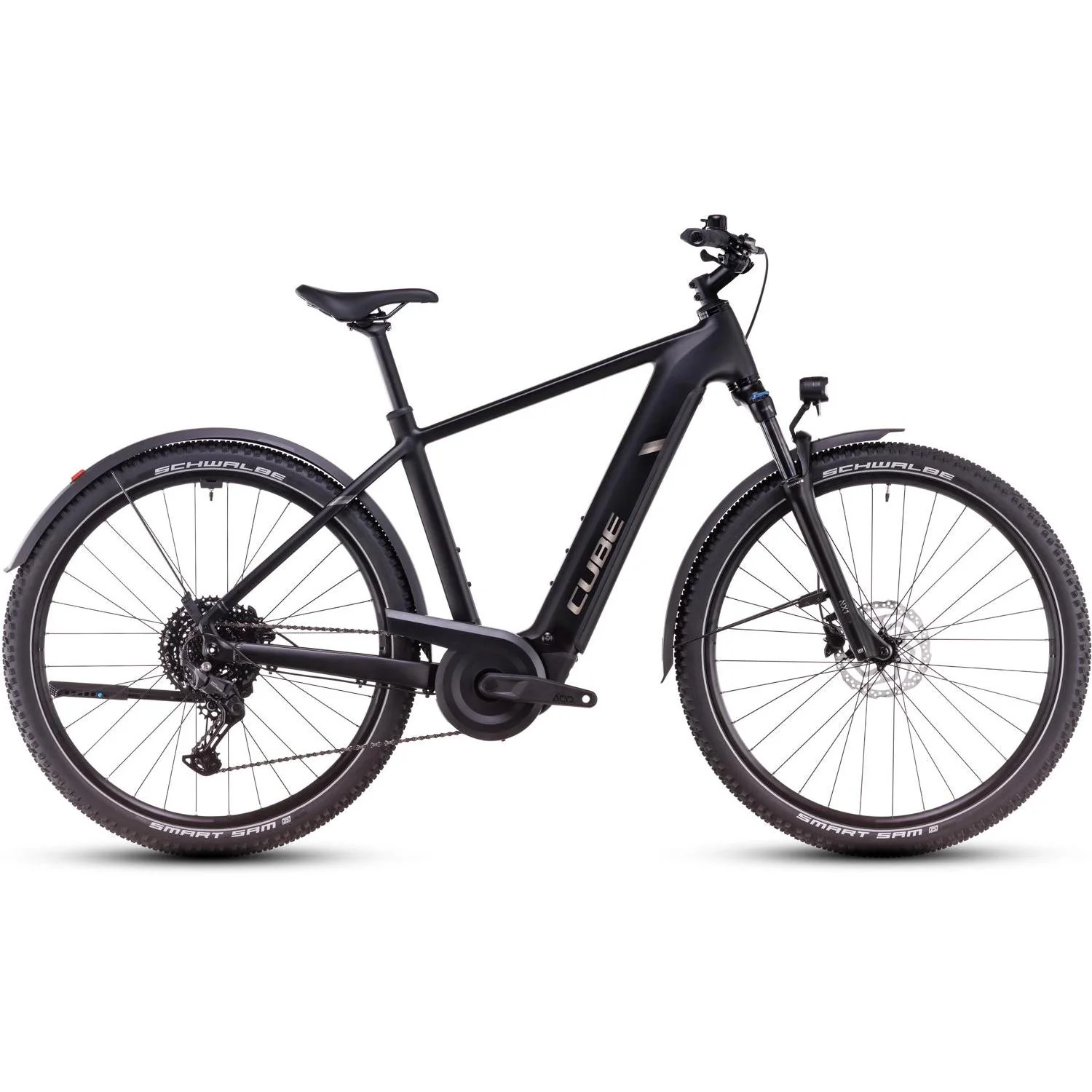 Cube Nuride Hybrid Pro 600 Allroad Electric Hybrid Bike Black'n'Bronze - Image 6