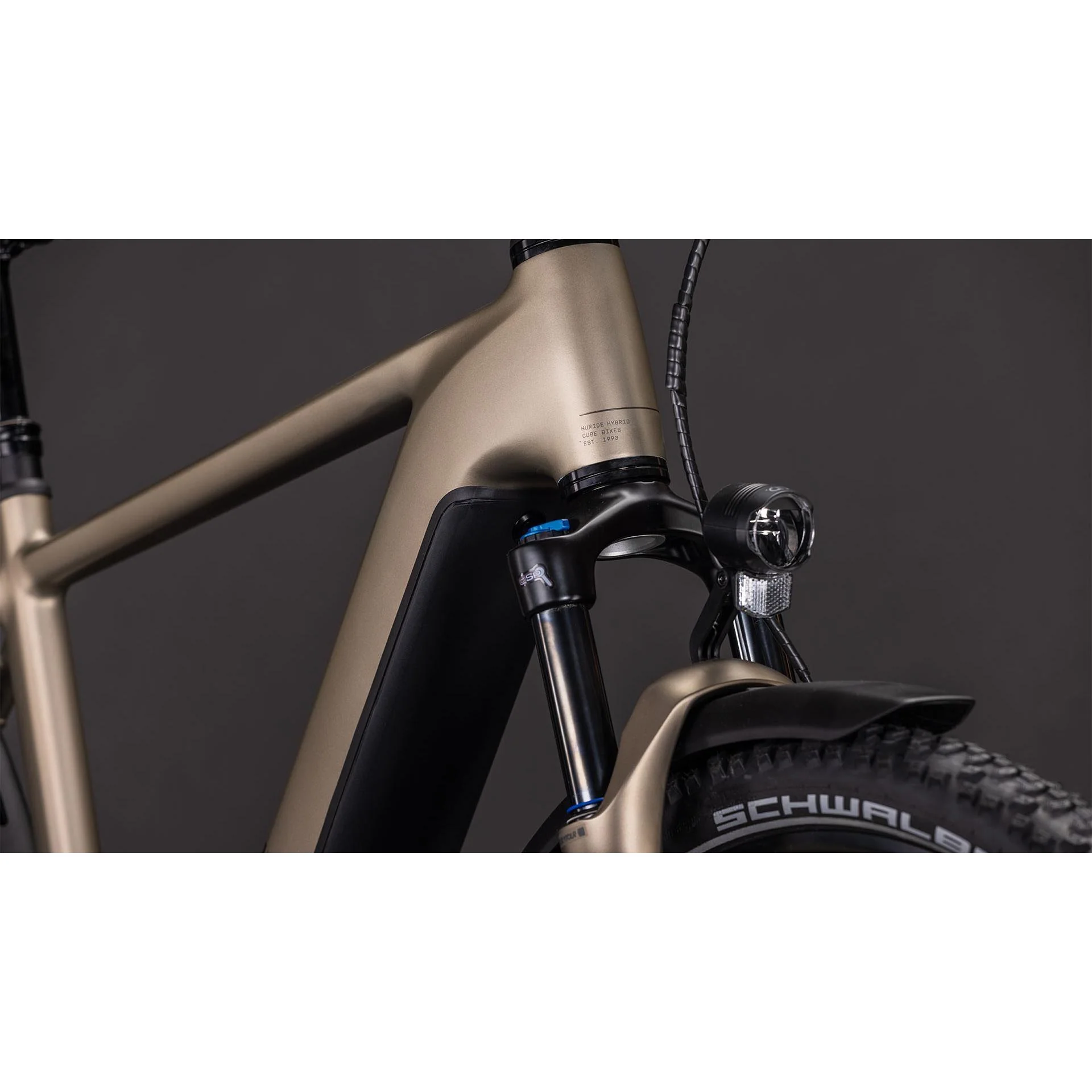 Cube Nuride Hybrid Pro 600 Electric Hybrid Bike Flashstone'n'Chrome - Image 5