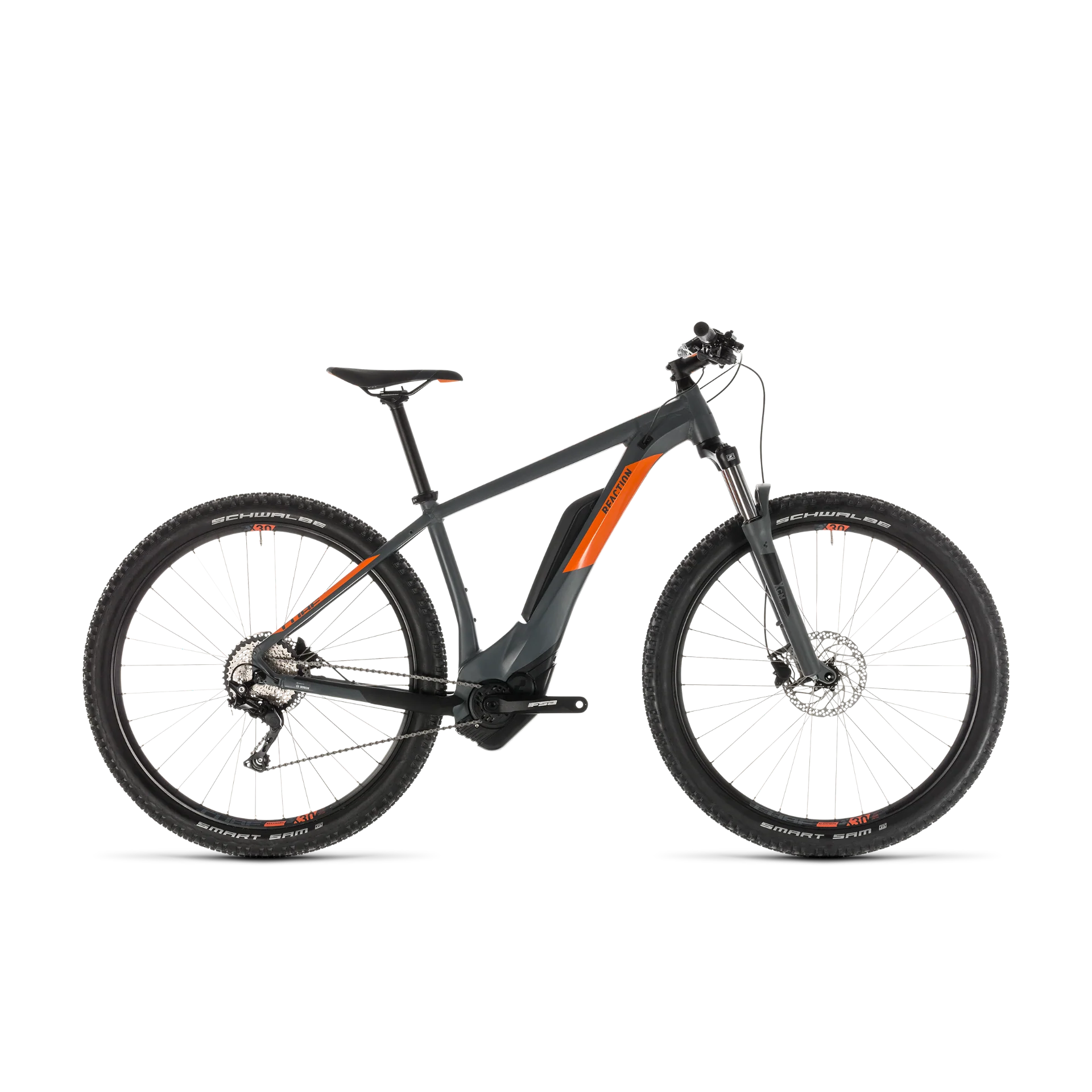 Cube Reaction Hybrid Pro 400 E-Mountain Bike Grey/Orange (2019)