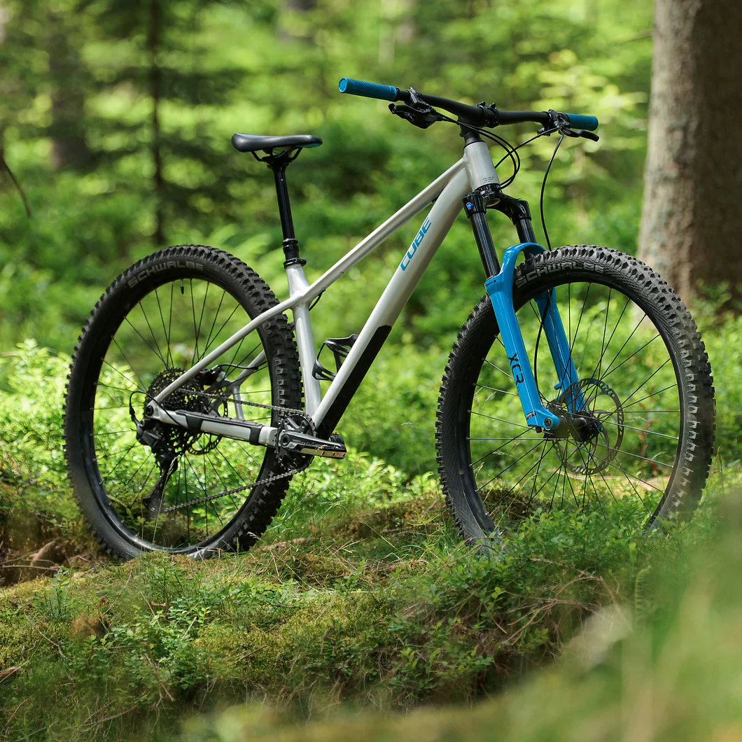Cube Reaction TM ONE Hardtail Trail Bike Rawmetal'n'Blue - Image 2