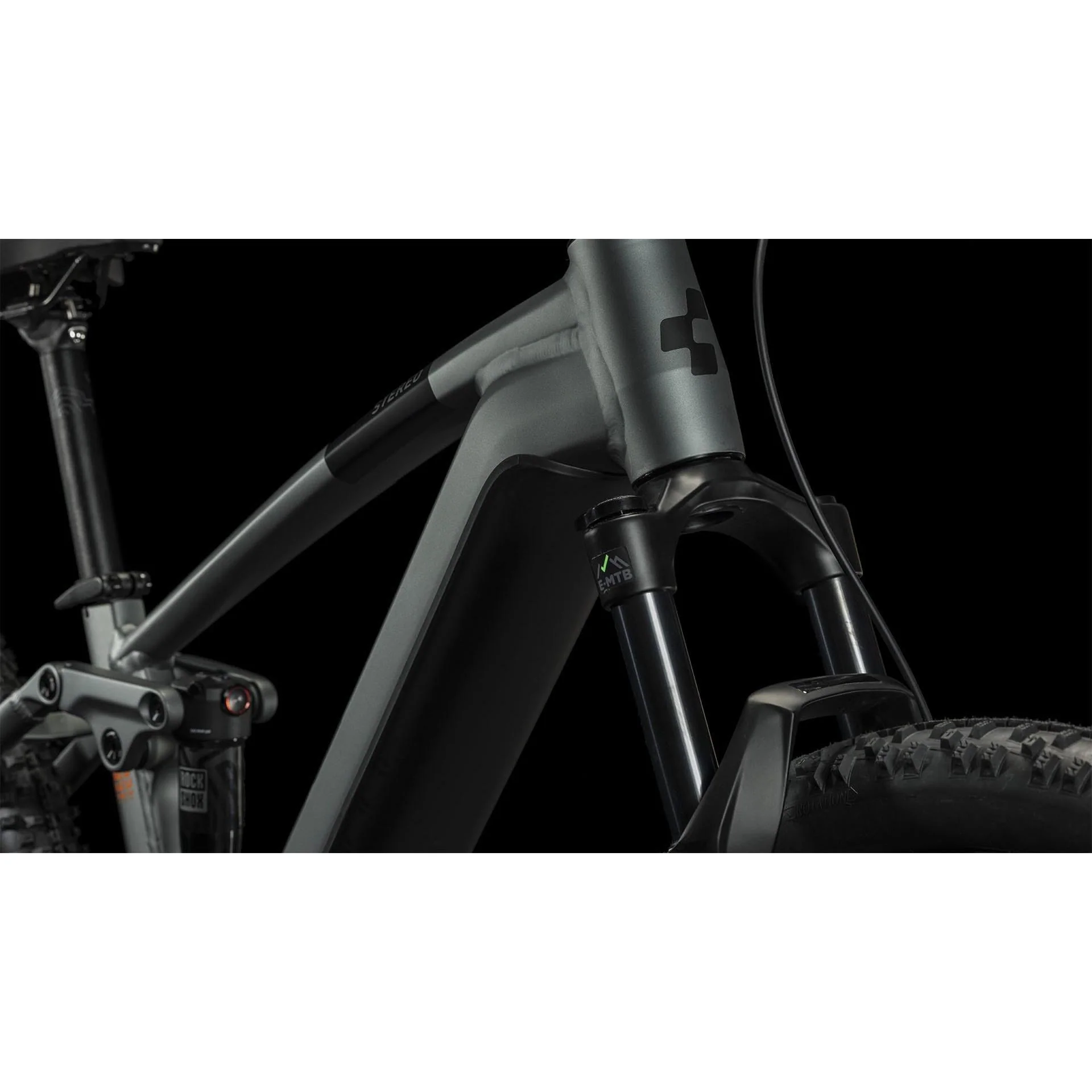 Cube Stereo Hybrid 120 Pro 625 Electric Mountain Bike Flash Grey 'n' Orange - Image 5