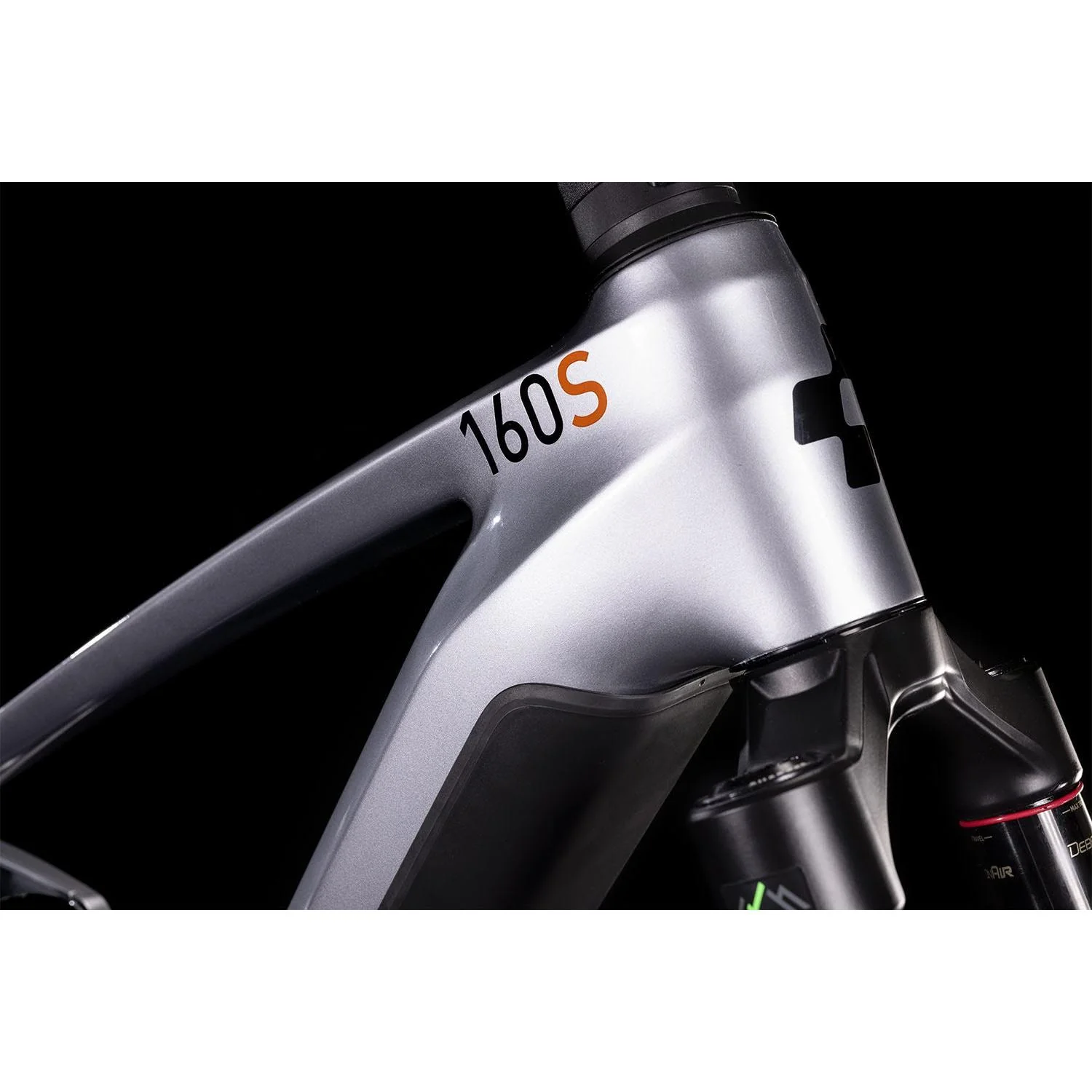 Cube Stereo Hybrid 160 HPC SL 625 Dual Suspension Electric Mountain Bike 27.5'' Polar Silver 'n' Orange - Image 4
