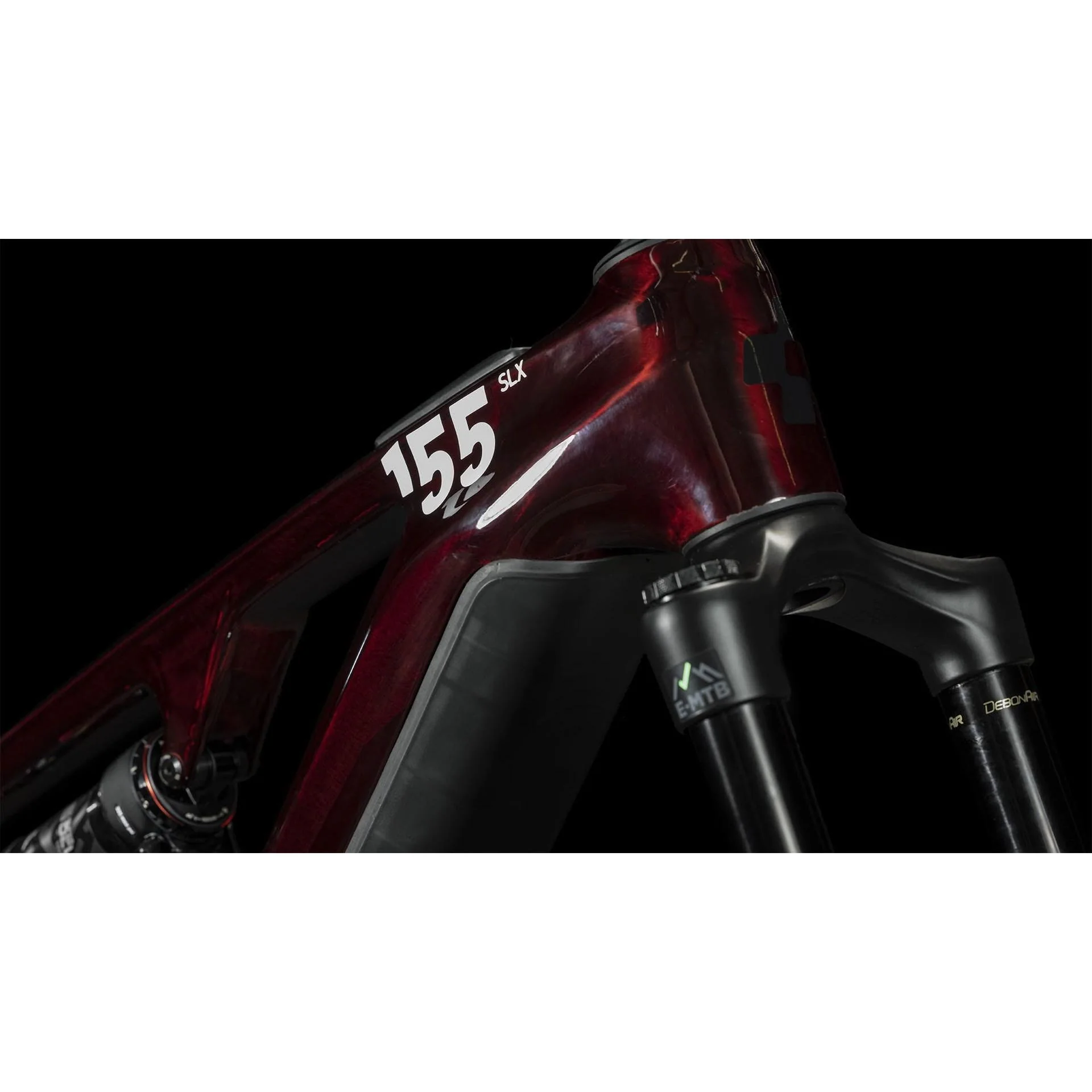 Cube Stereo Hybrid ONE55 C:68X SLX 750 Electric Mountain Bike 29'' Liquid Red n Carbon - Image 6