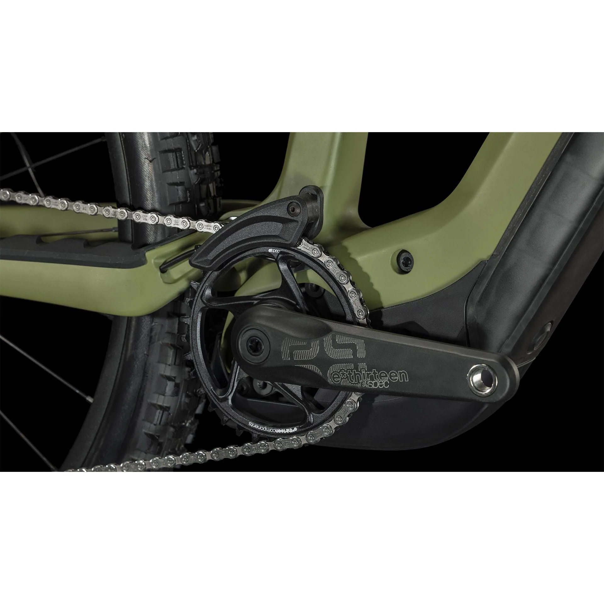Cube Stereo Hybrid ONE55 C:68X TM 750 Electric Mountain Bike 29'' Olive n Chrome - Image 7