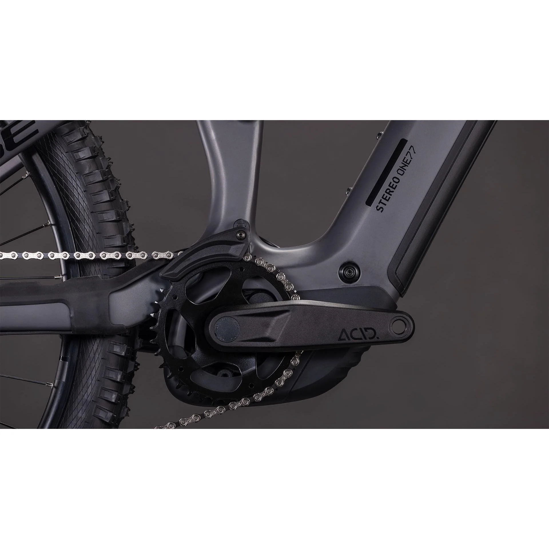 Cube Stereo Hybrid ONE77 HPC Race 800 Electric Enduro Bike Irongrey'n'black - Image 4