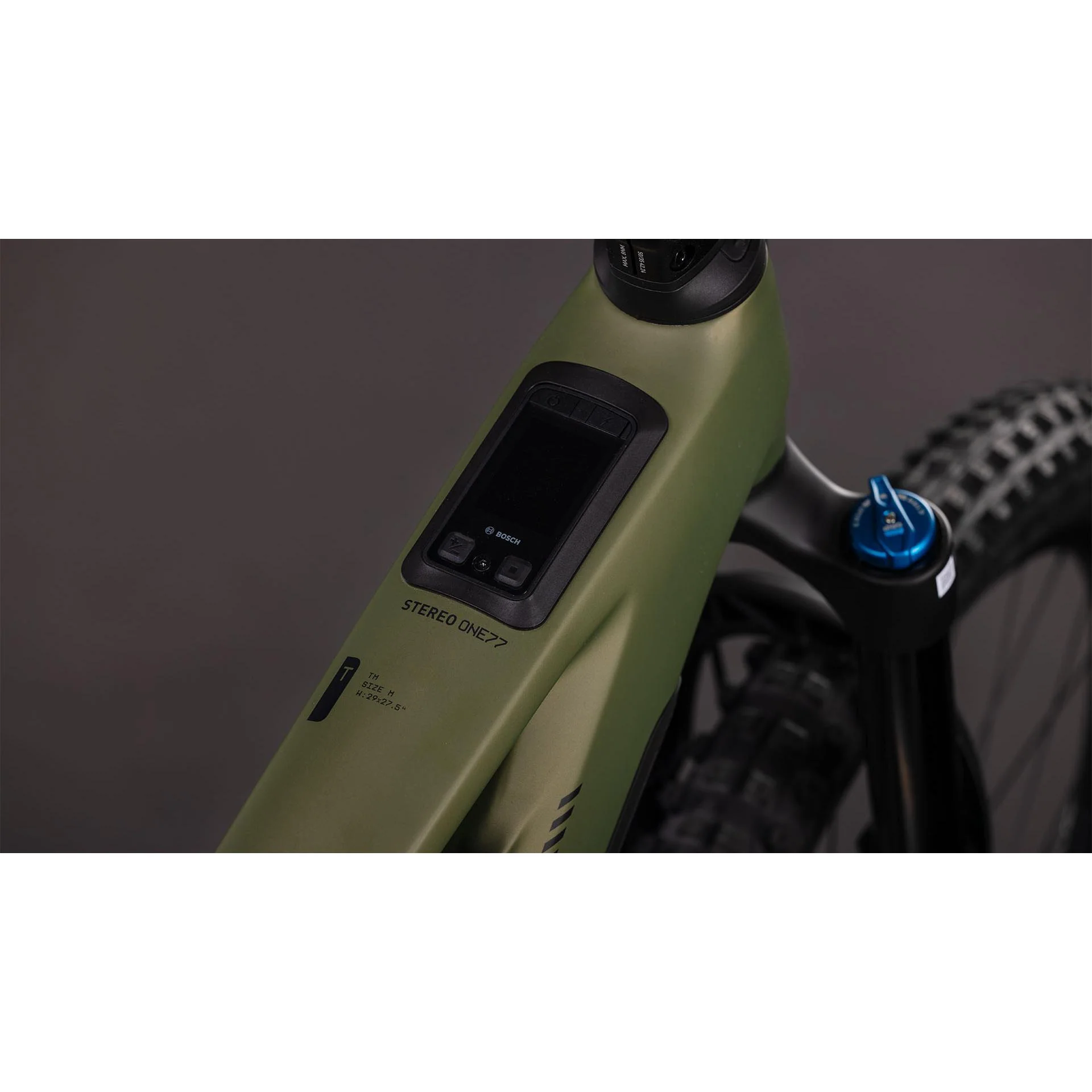 Cube Stereo Hybrid ONE77 HPC TM 800 Electric Enduro Bike Reedgreen'n'Matrix - Image 2