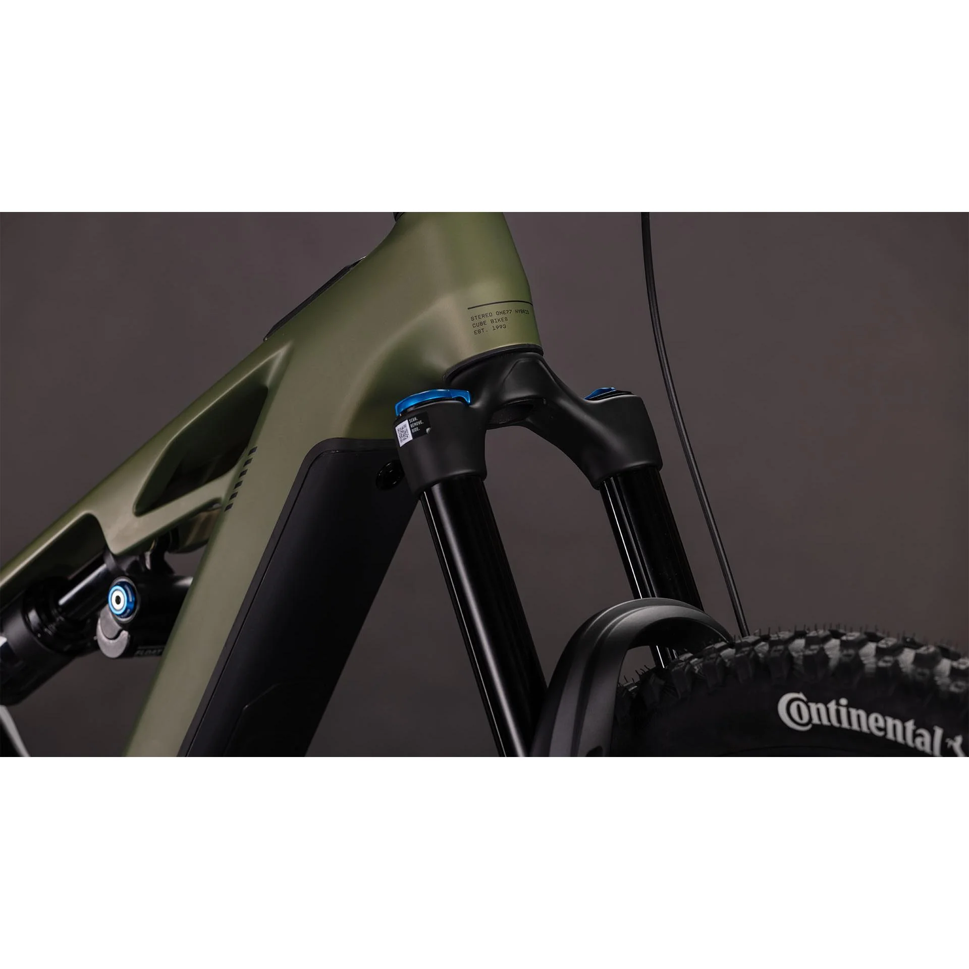 Cube Stereo Hybrid ONE77 HPC TM 800 Electric Enduro Bike Reedgreen'n'Matrix - Image 3