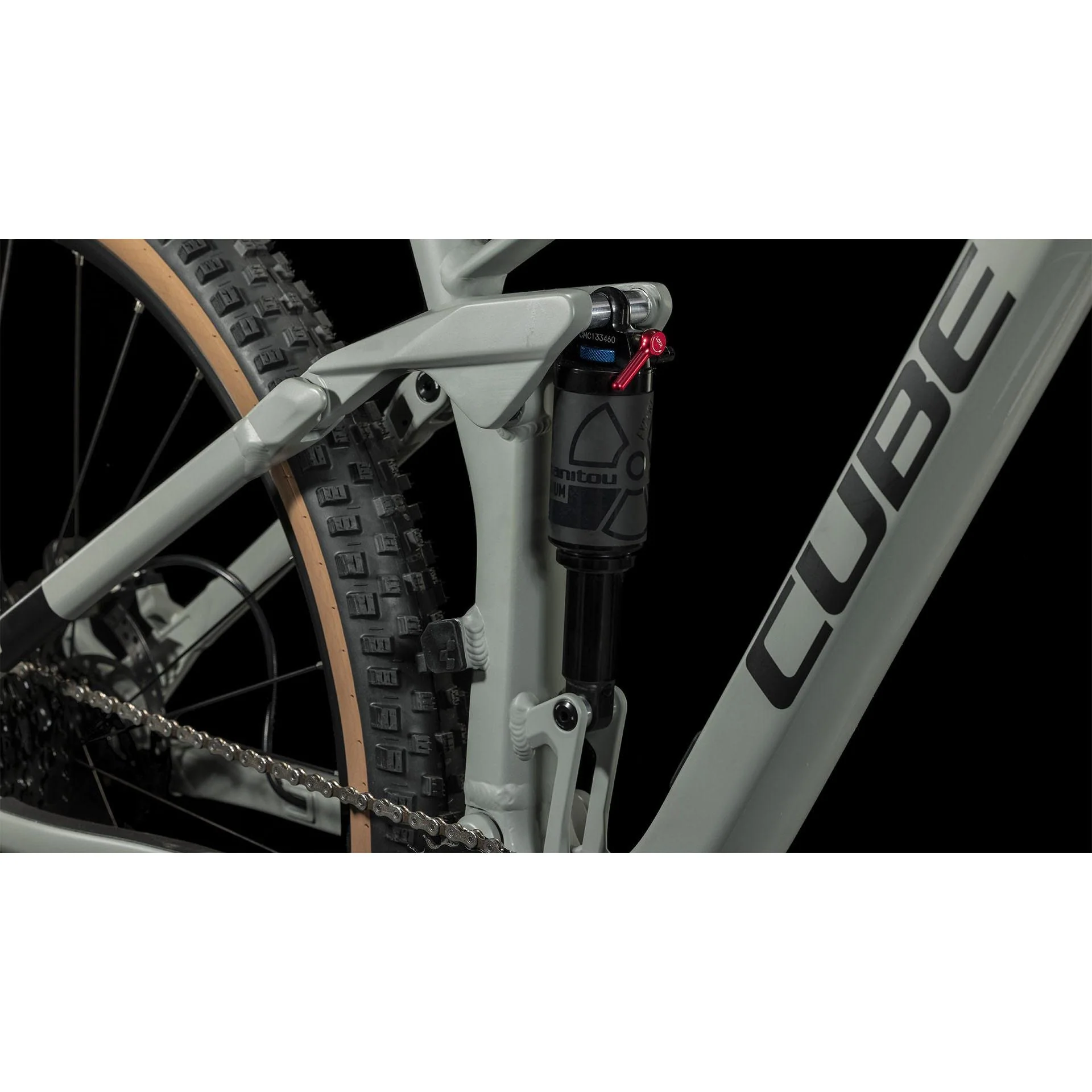 Cube Stereo ONE22 Pro Dual Suspension Mountain Bike Swamp Grey/Black - Image 5