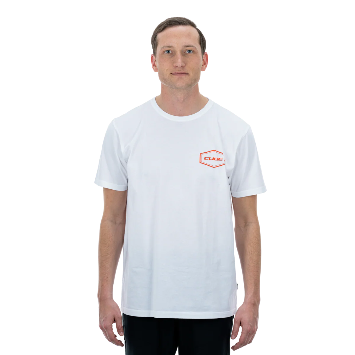 Cube Sushi Tube Organic T-Shirt White/Red - Image 3