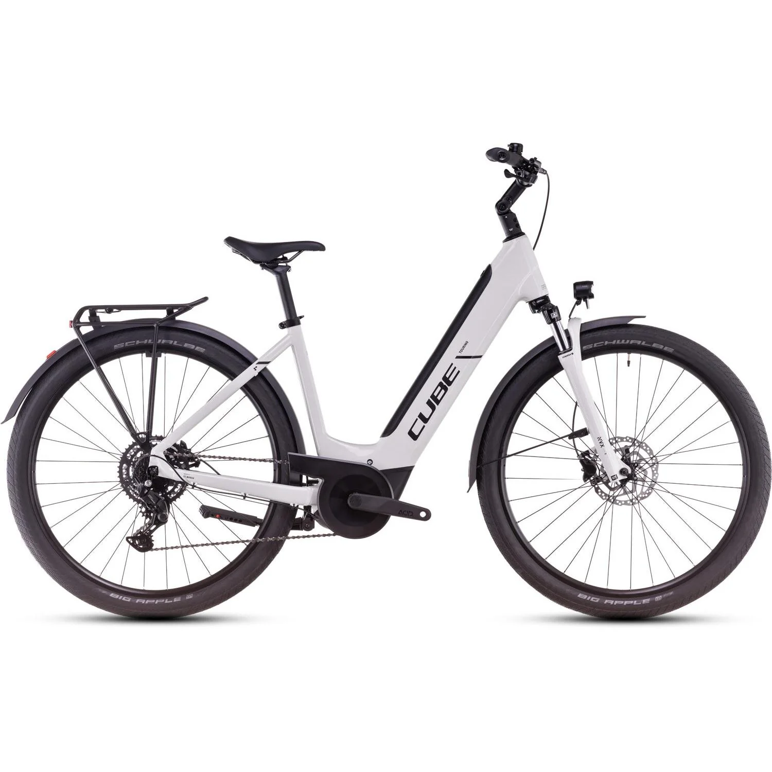 Cube Touring Hybrid ONE 500 Easy Entry Electric Hybrid Bike Cotton'n'Black