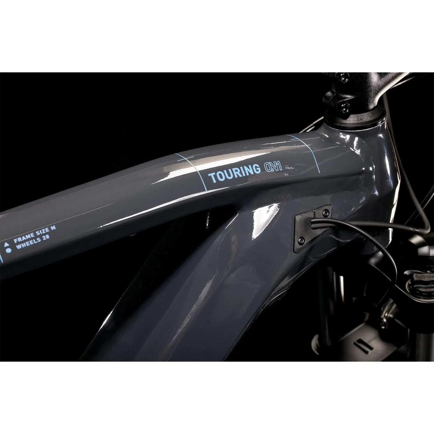 Cube Touring Hybrid ONE 500 Electric Hybrid Bike Grey Blue 'n' Blue - Image 3