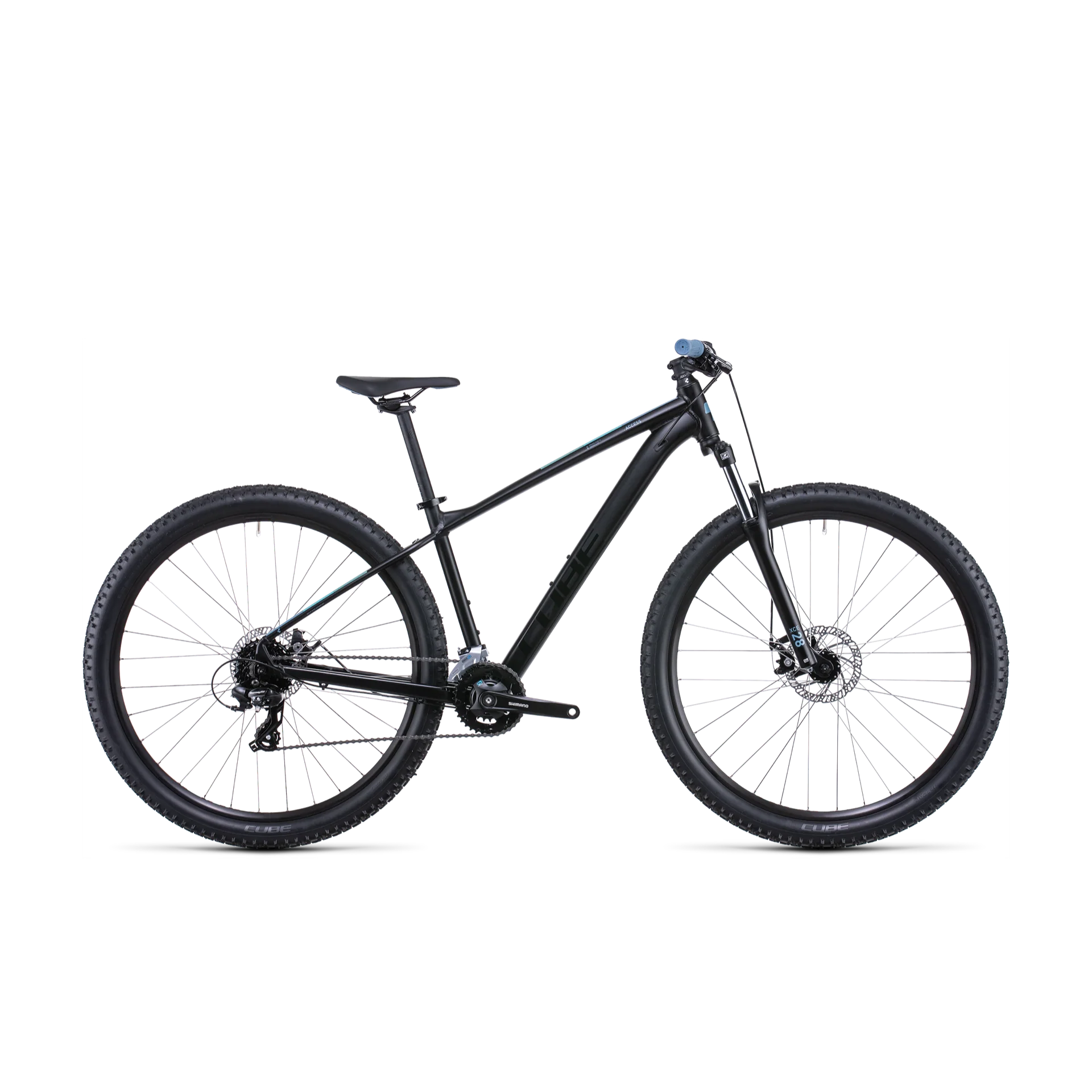 Cube Access Hardtail Mountain Bike Black Blue
