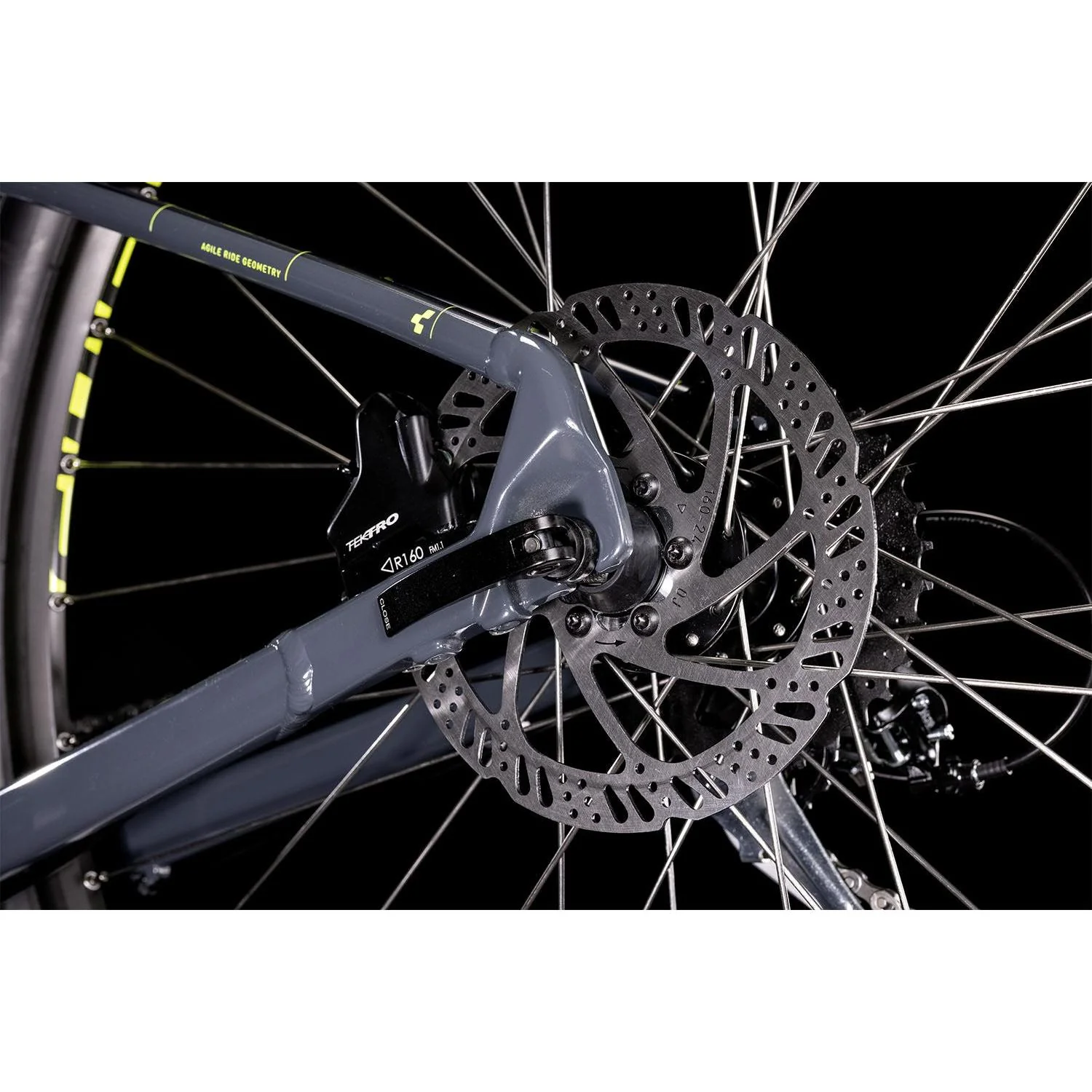 Cube Aim Pro Hardtail Mountain Bike Grey 'n' Flash Yellow - Image 6