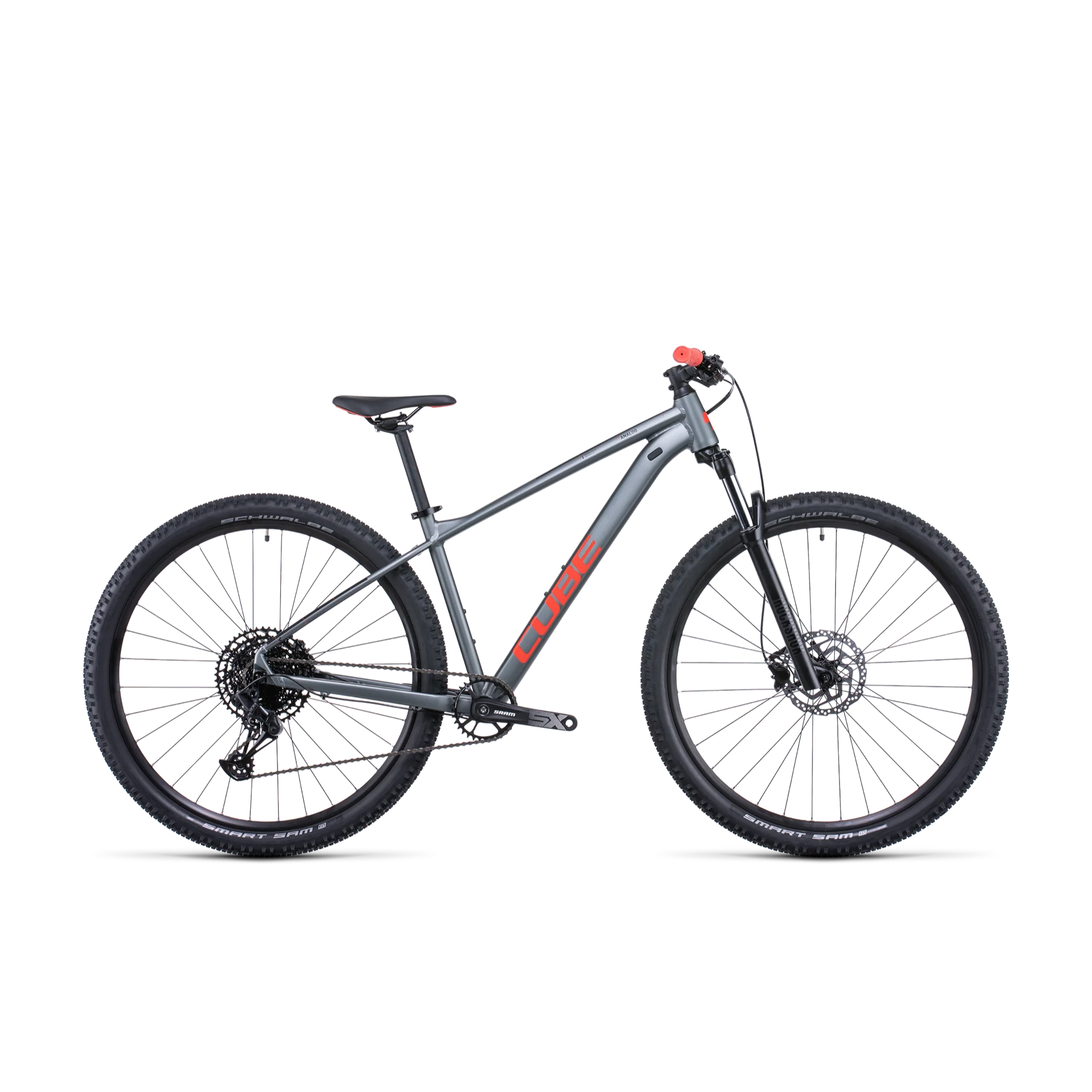 Cube Analog Hardtail Mountain Bike Flashgrey Red